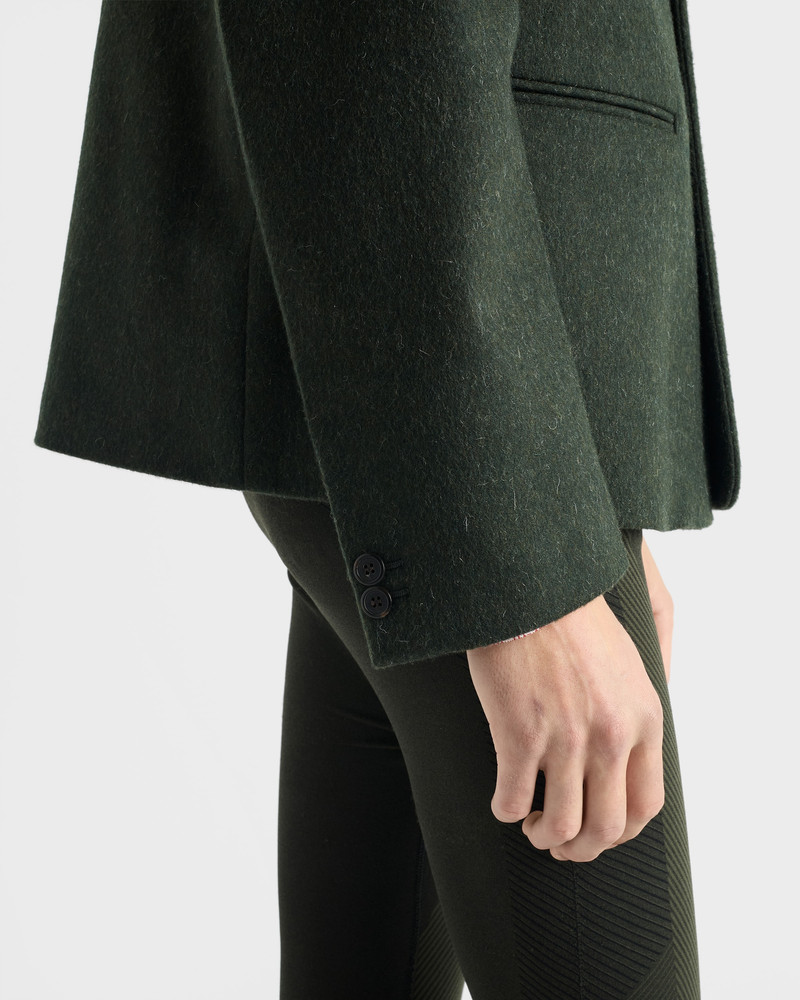 Single-breasted wool jacket 4