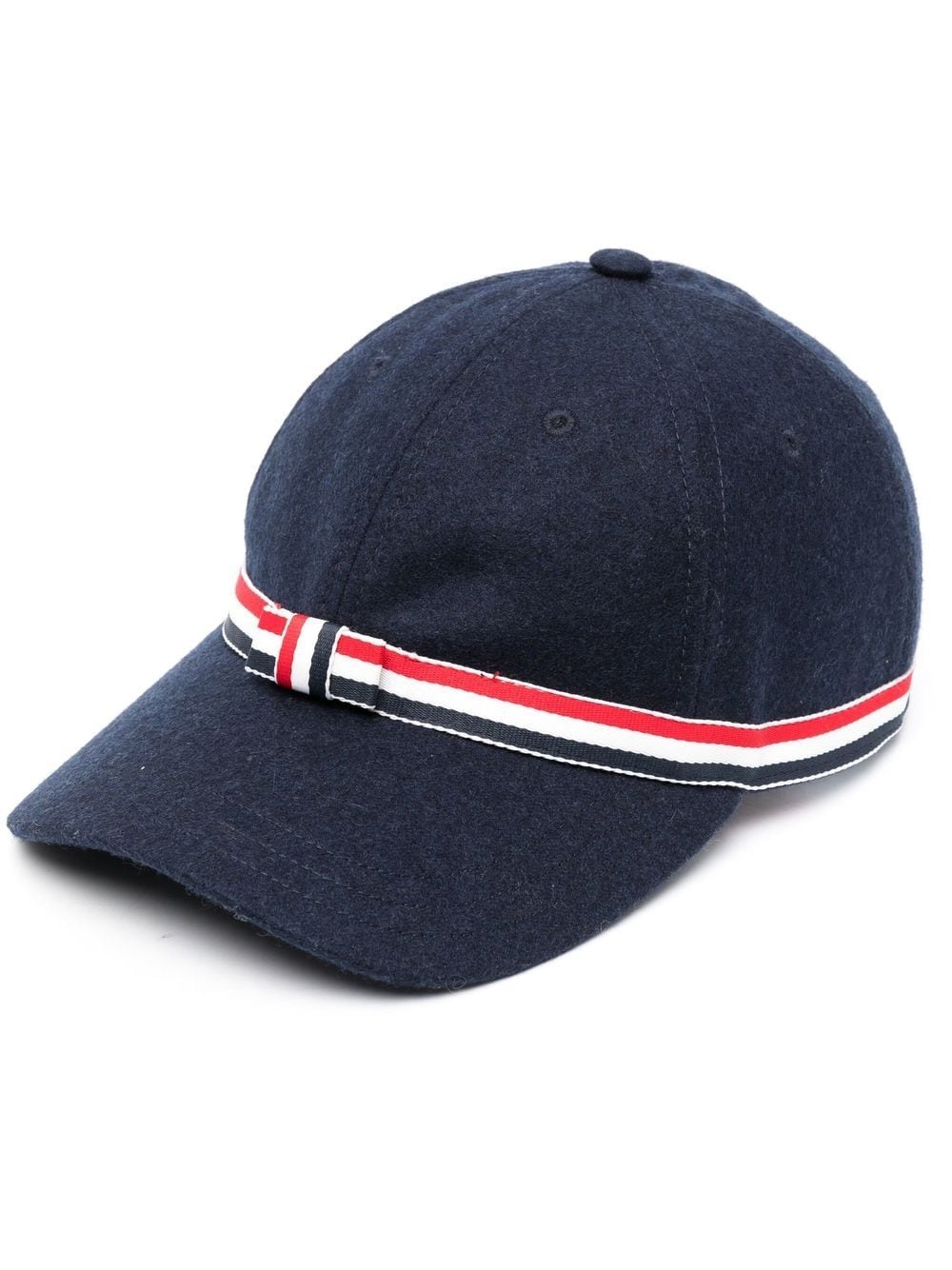 キャップ THOM BROWNE GG BOW BASEBALL CAP IN WOOL FLANNEL BLUE Thom Browne GG BOW BASEBALL CAP IN WOOL FLANNEL