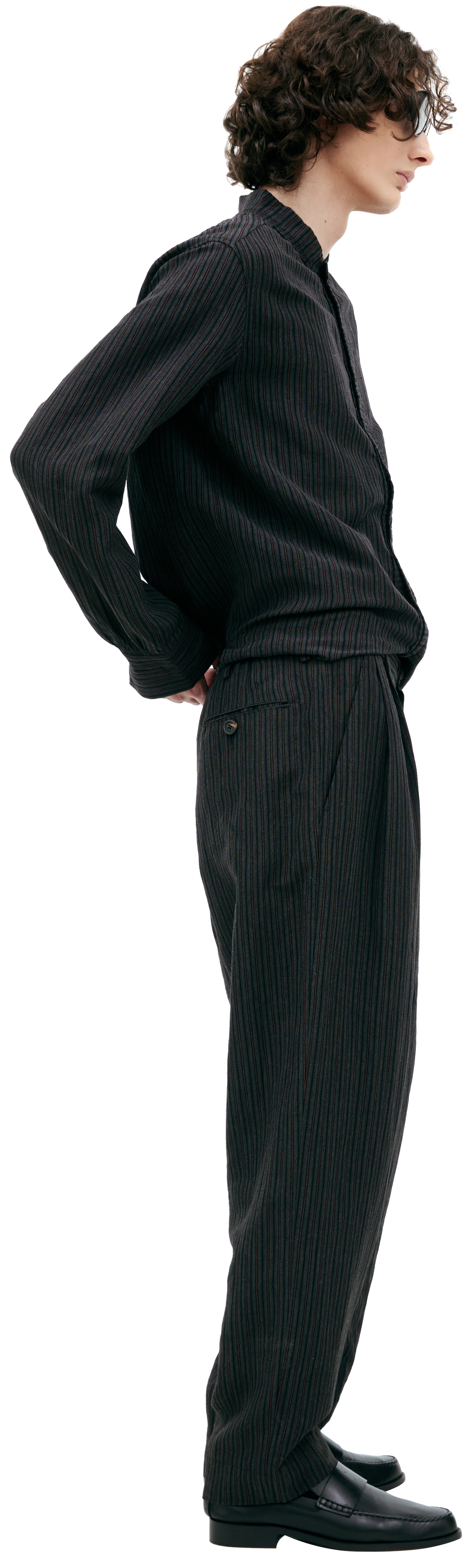 STRAIGHT TROUSERS WITH STRIPES - 2