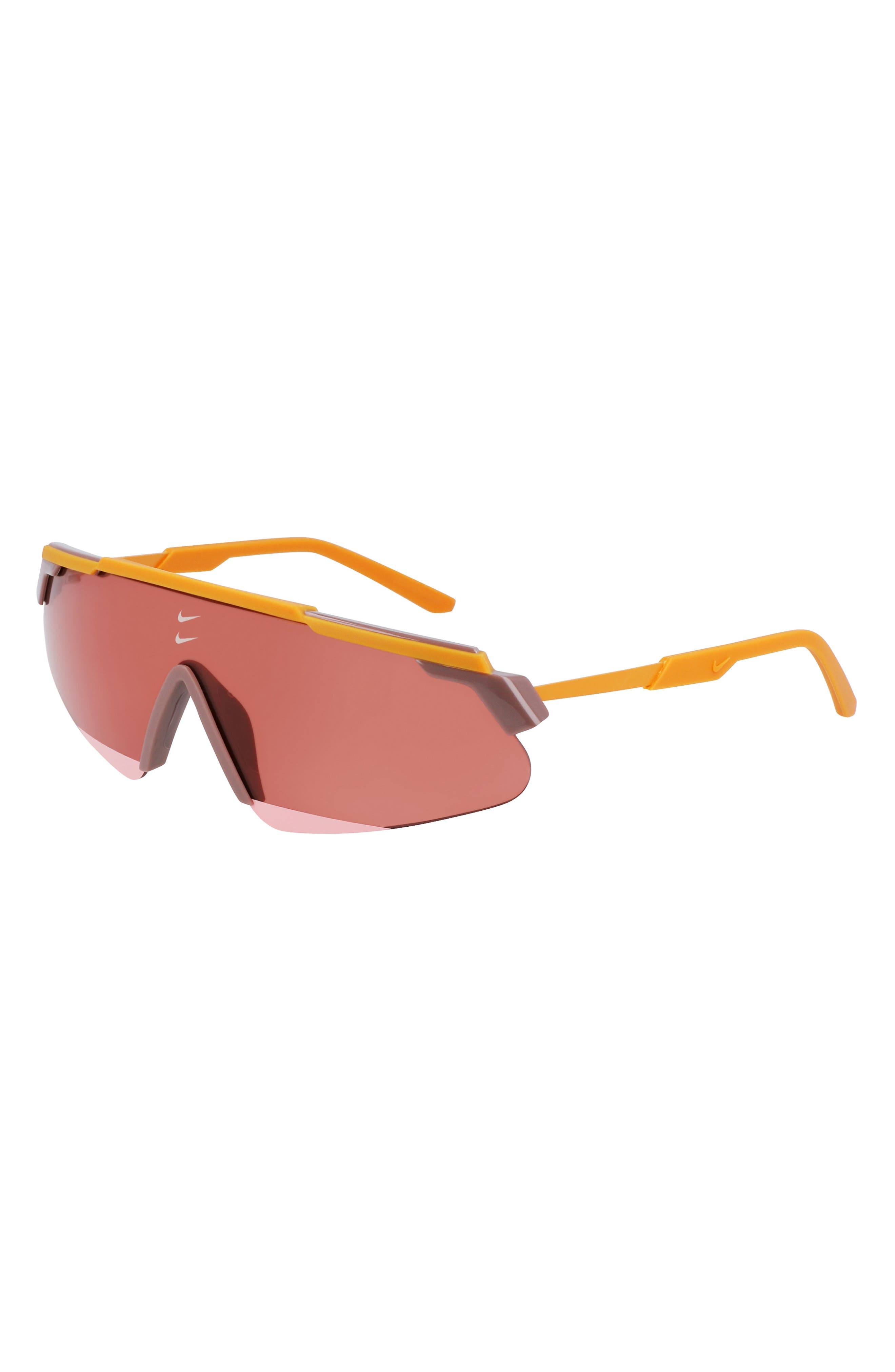 Nike Marquee 66mm Oversize Shield Sunglasses in Monarch/Vermillion at Nordstrom - 2