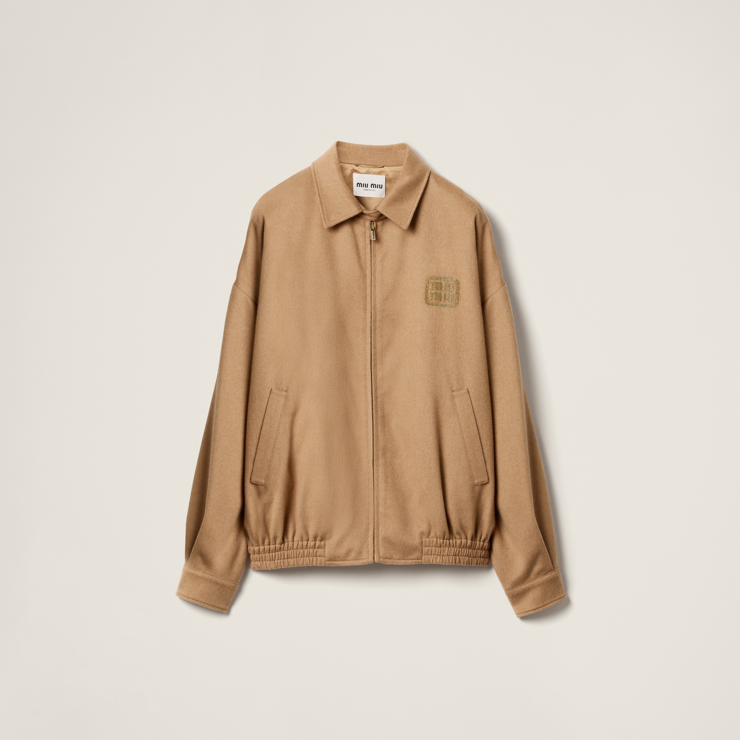 Camel-hair blouson - 1