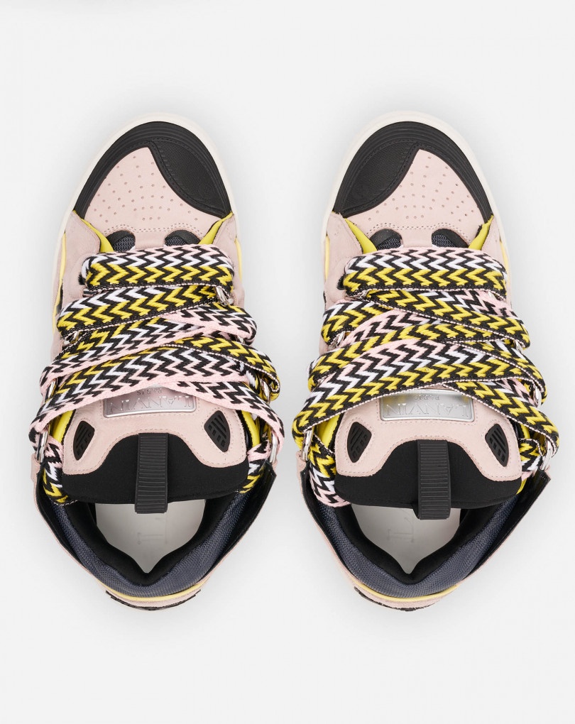 LEATHER CURB SNEAKER - 3