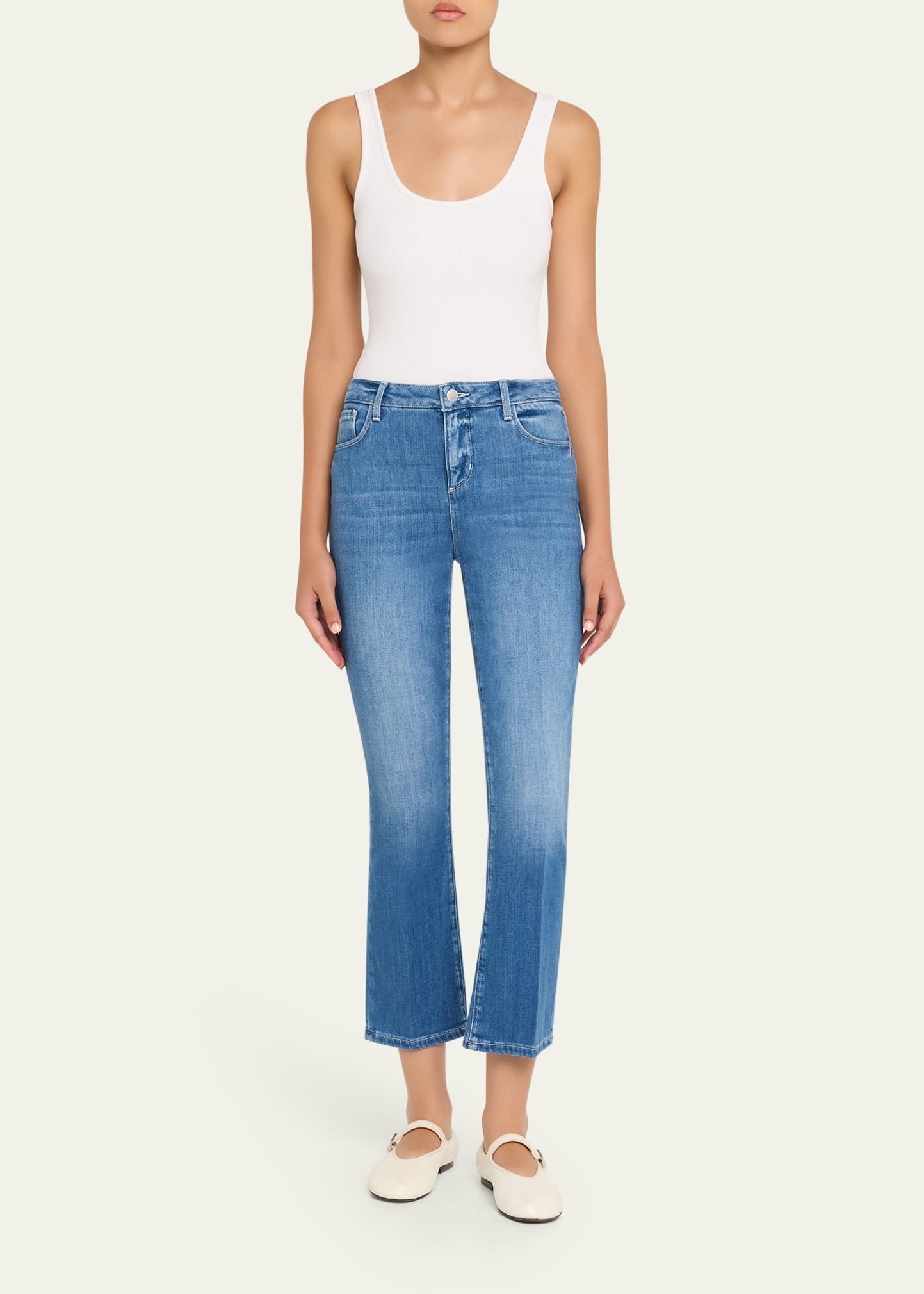 Tati High-Rise Crop Micro Bootcut Jeans - 2