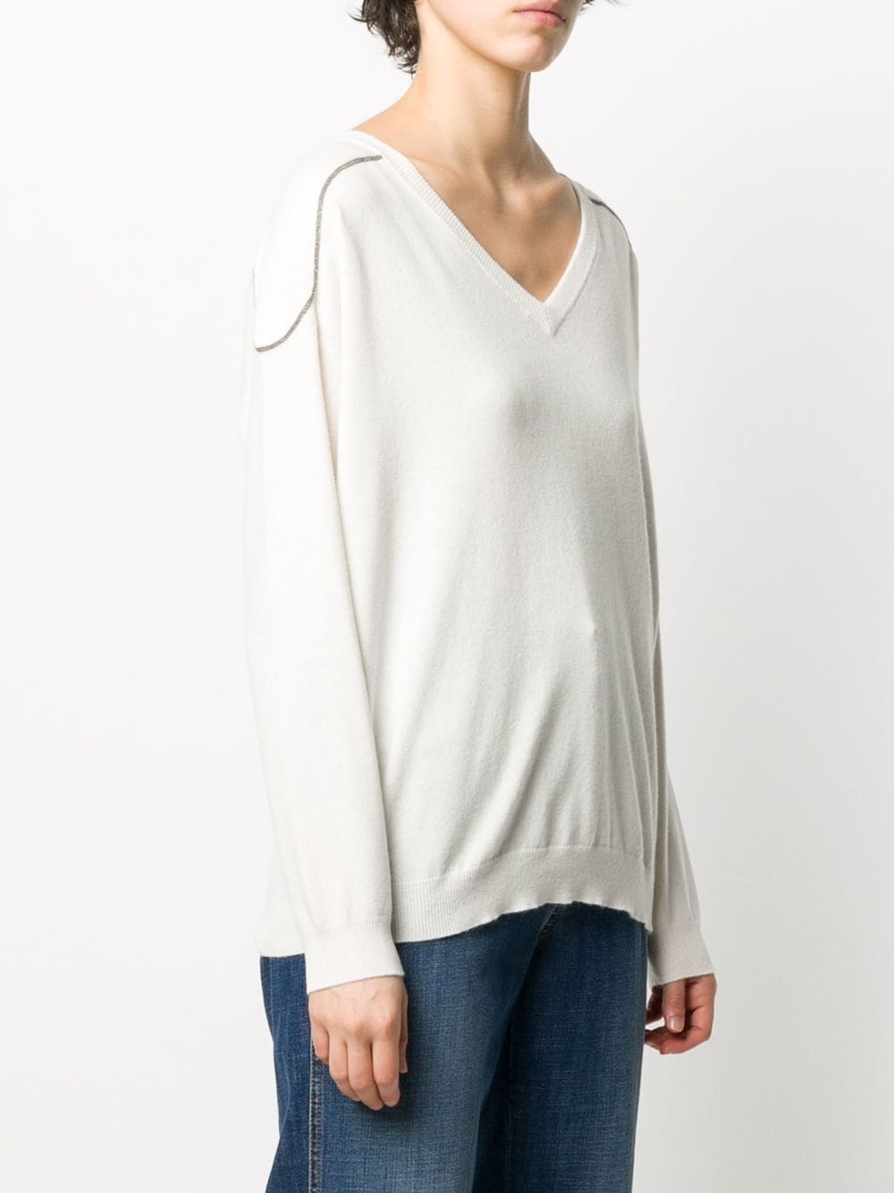 embellished cashmere jumper - 3