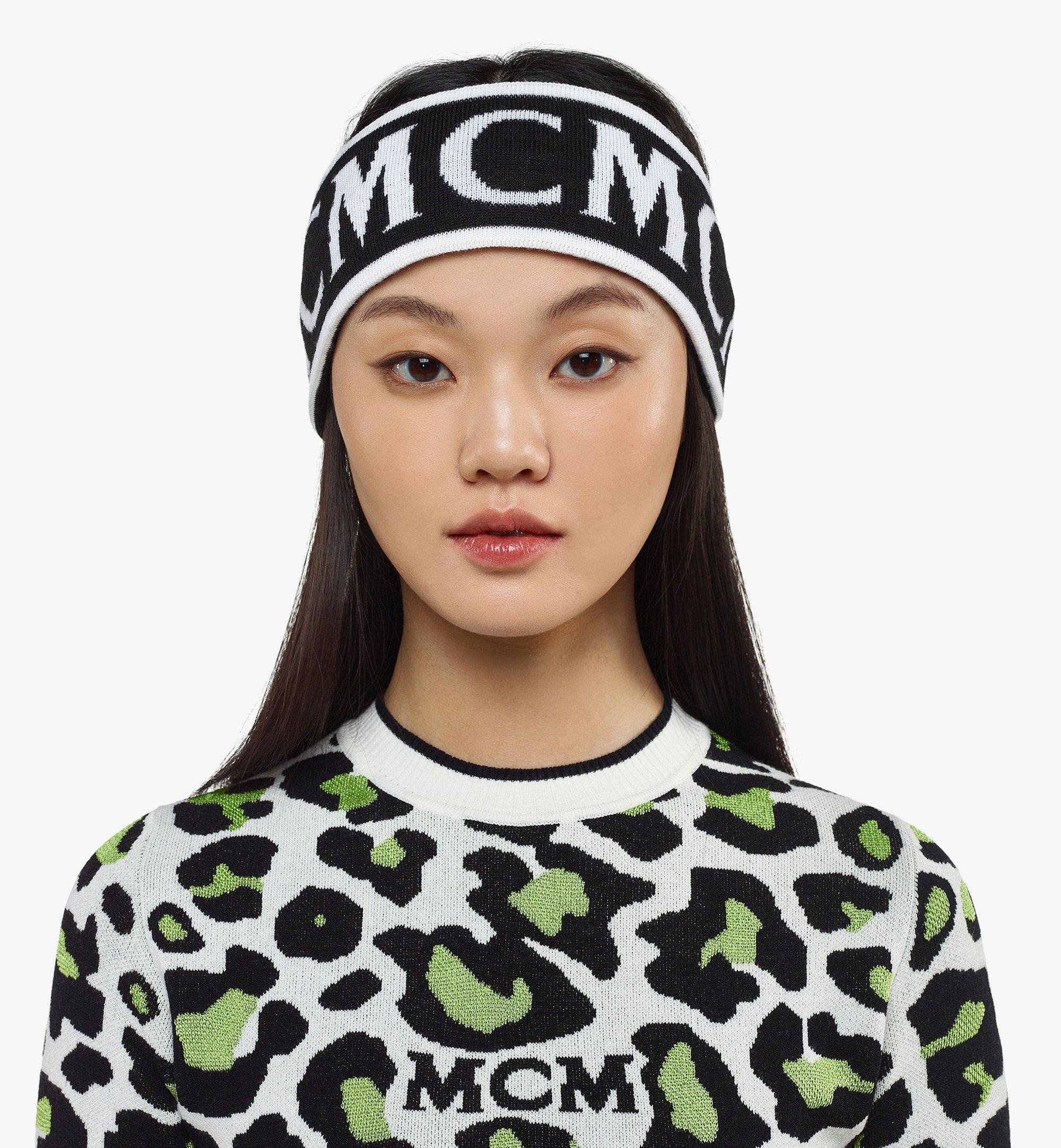 MCM Monogram Jacquard Wool Headband - 5