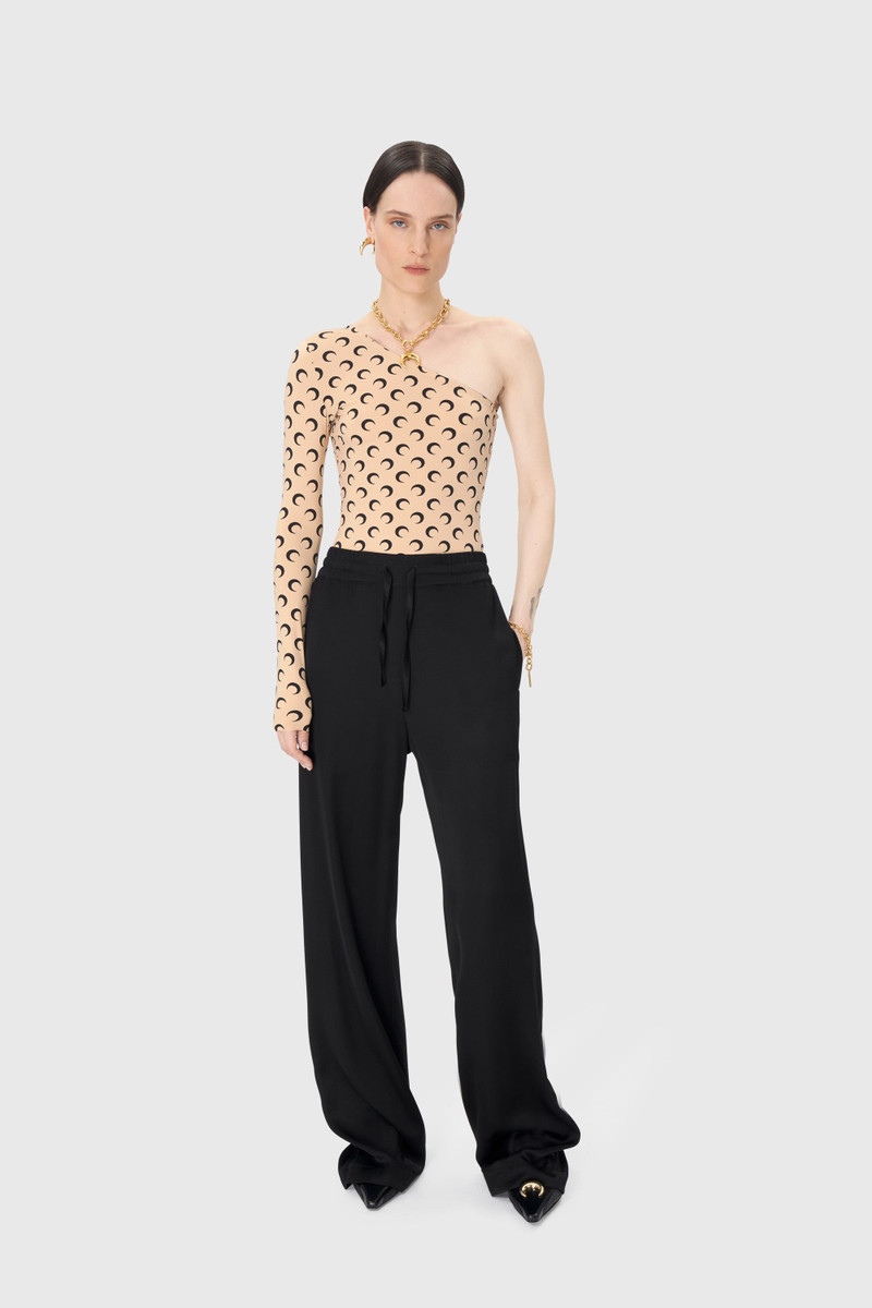 Marine Serre Recycled Moon Jersey Second Skin Asymmetric Top outlook