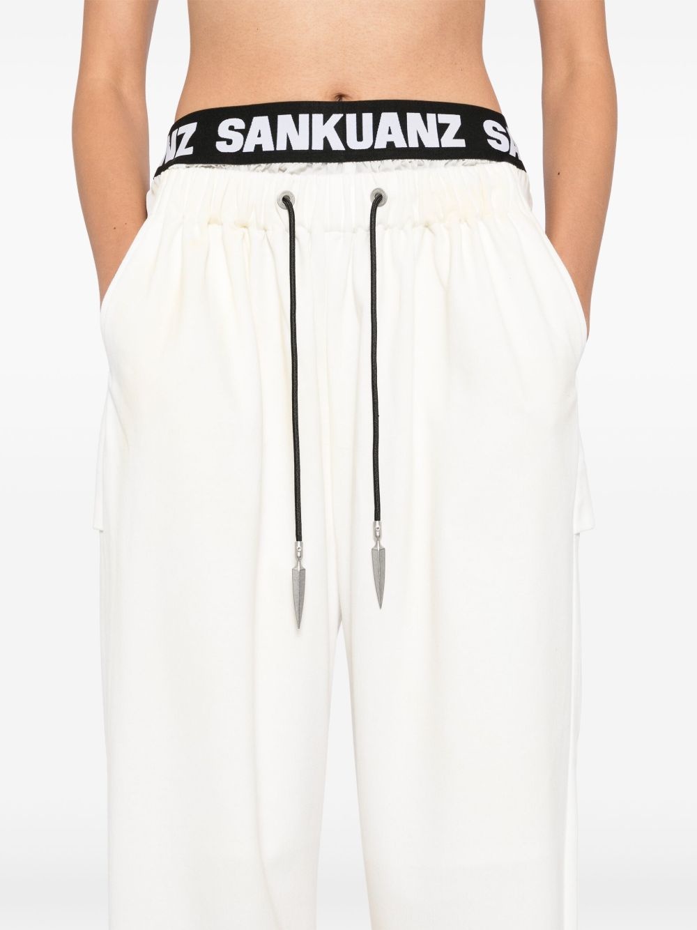 faded track pants - 5