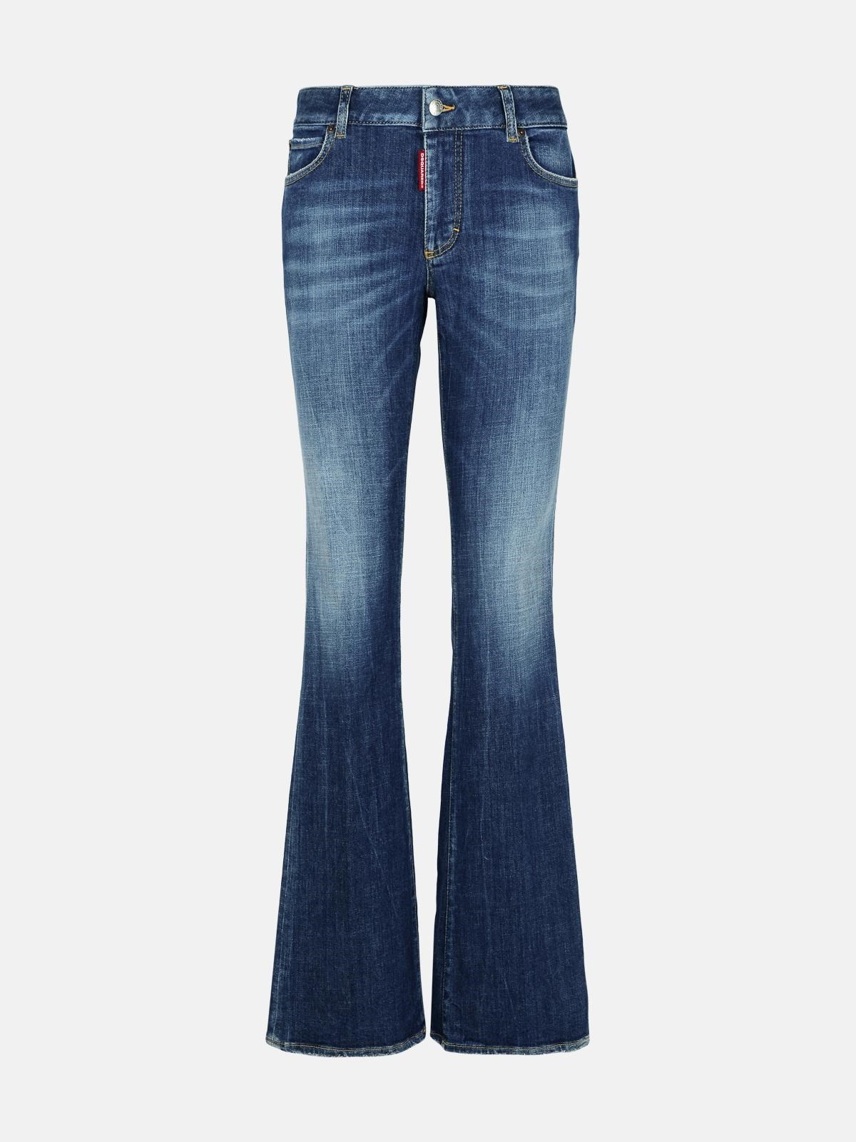 'FLARE' NAVY DENIM JEANS - 1