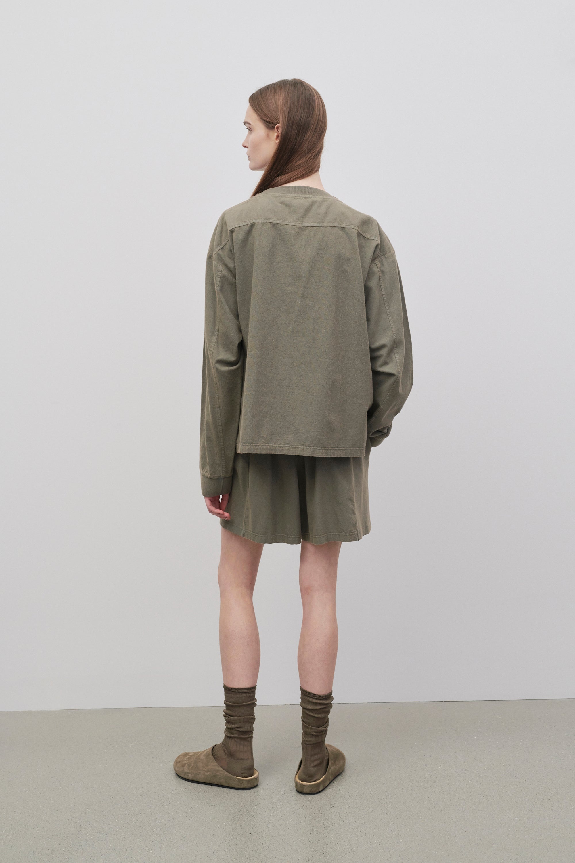 パンツ [The Row] Gunty Short in Cotton Gunty Short White in Cotton – The Row