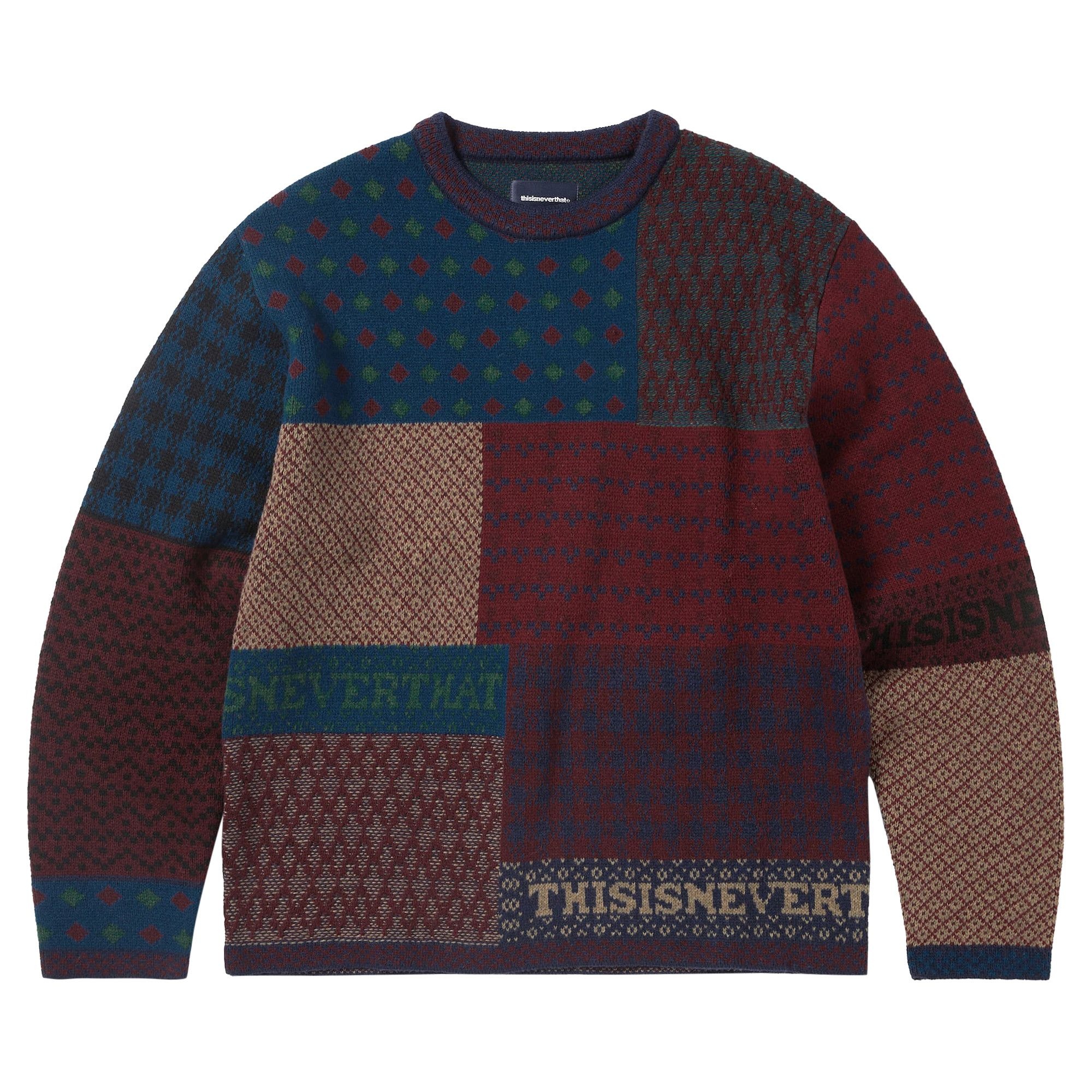 thisisneverthat Block Knit Long-Sleeve 'Multicolor' - 1