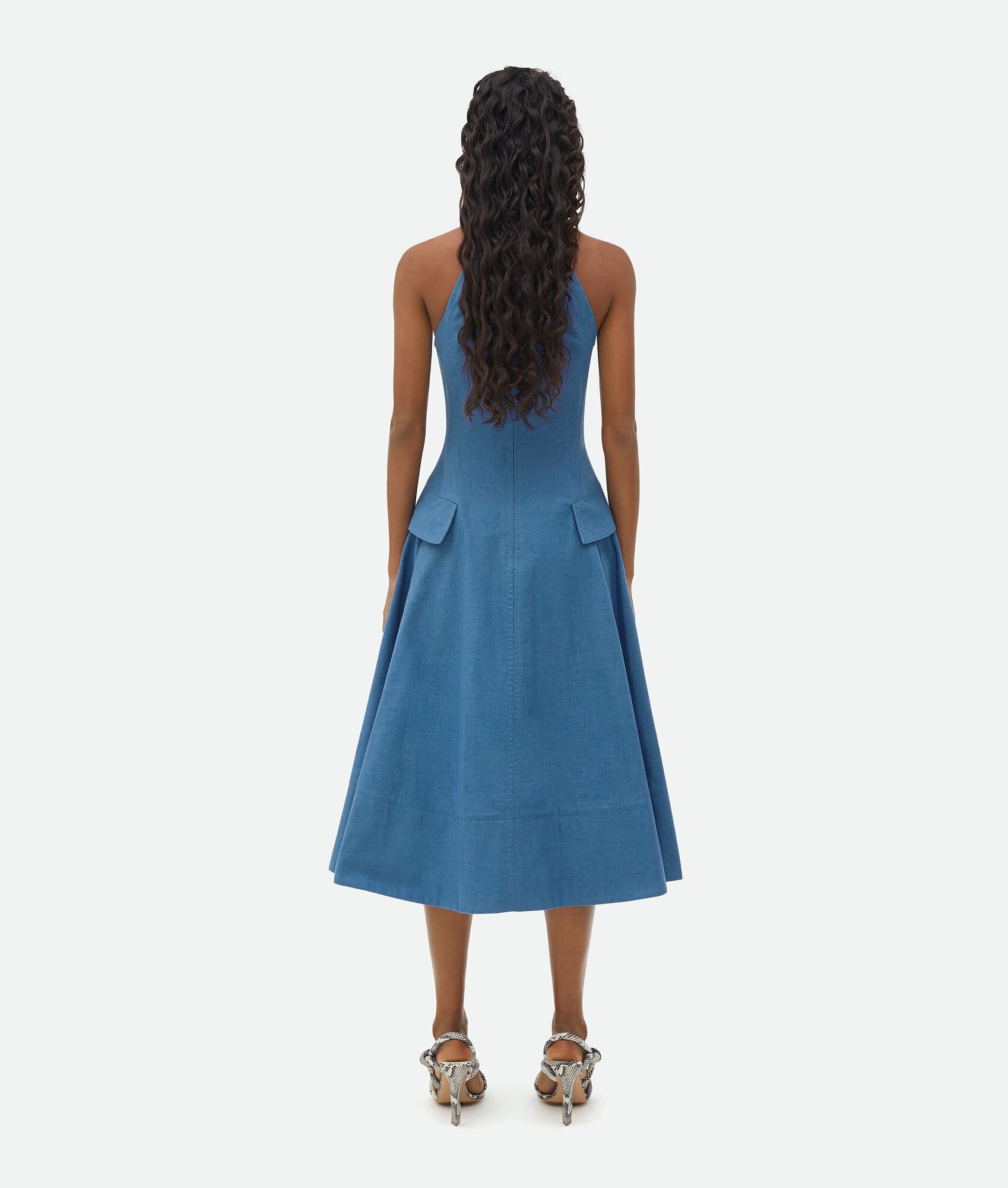 Textured Cotton Midi Dress - 3
