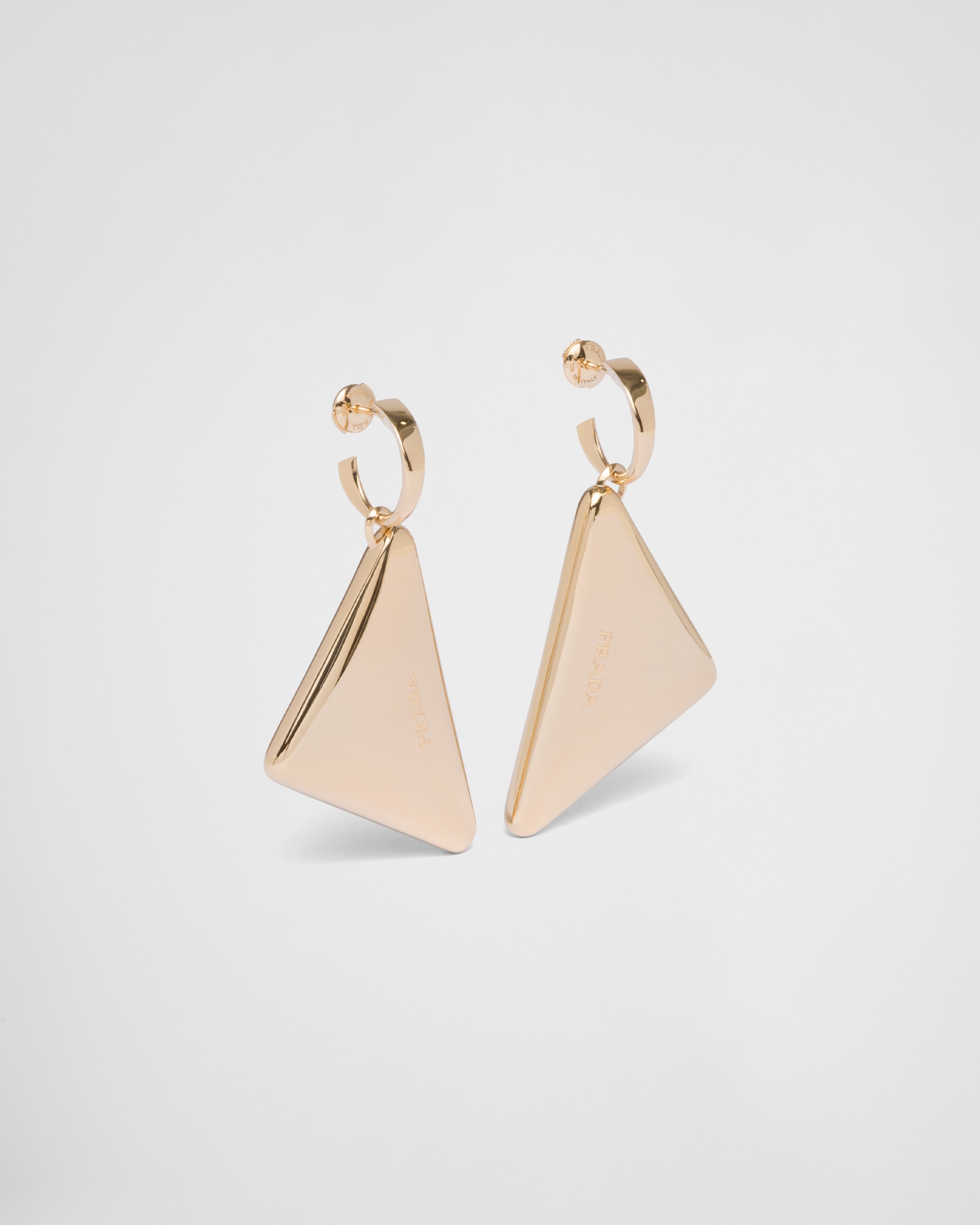 Eternal Gold medium drop earrings in yellow gold - 3