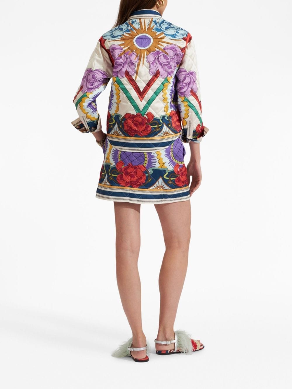 Edie floral-print quilted jacket - 3