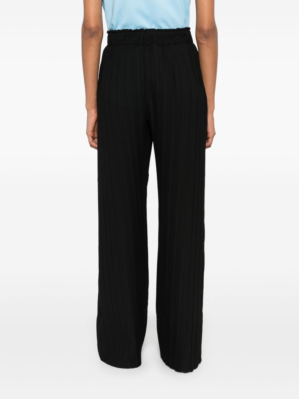plissé crepe trousers - 4
