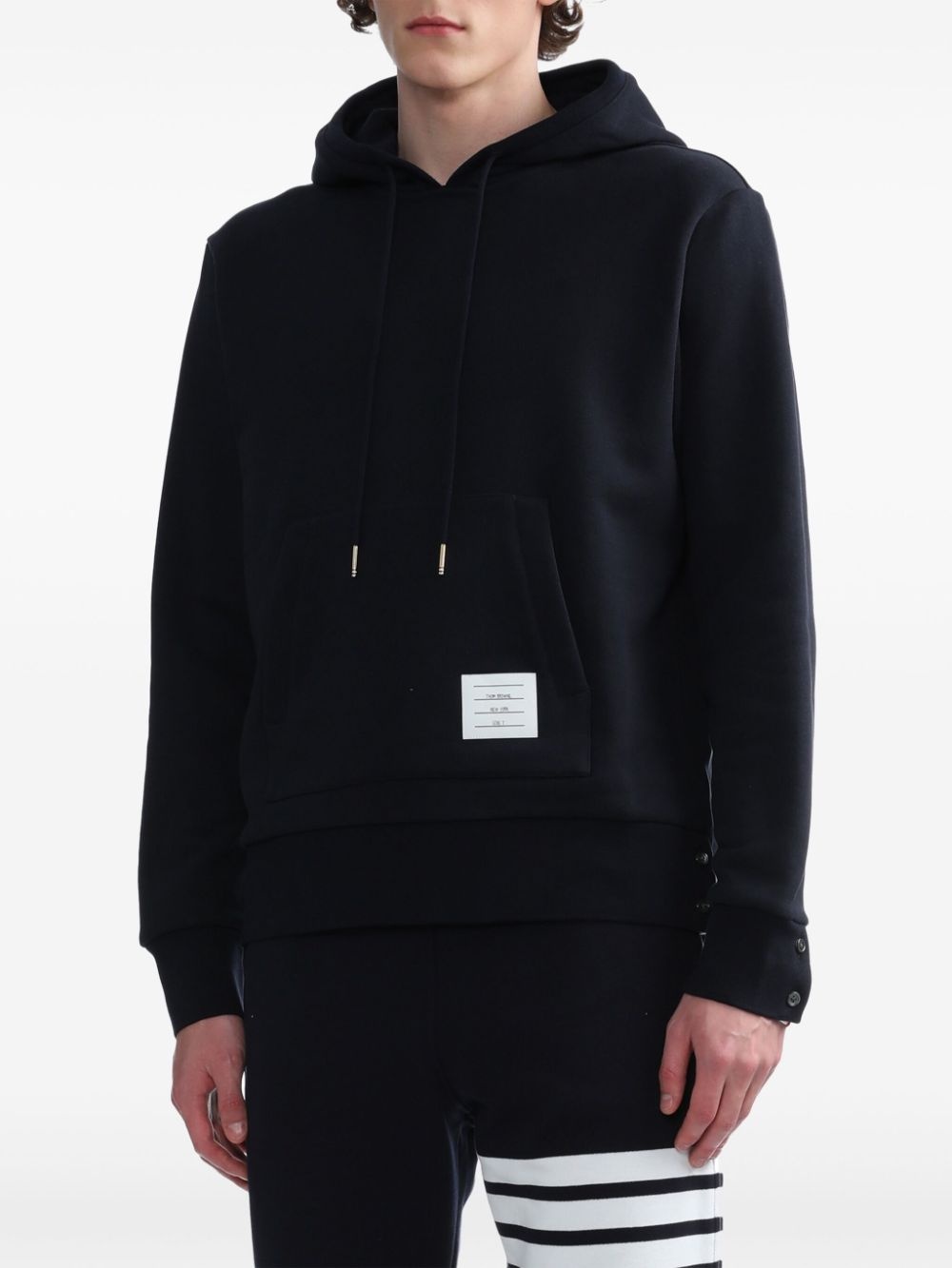 RWB stripe loopback hoodie - 3
