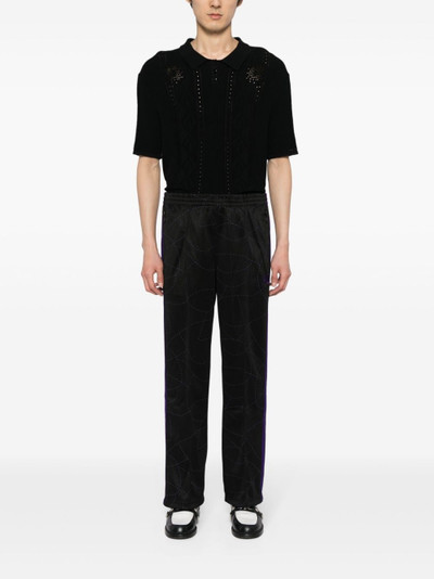 NEEDLES logo-embroidered straight-leg trousers outlook