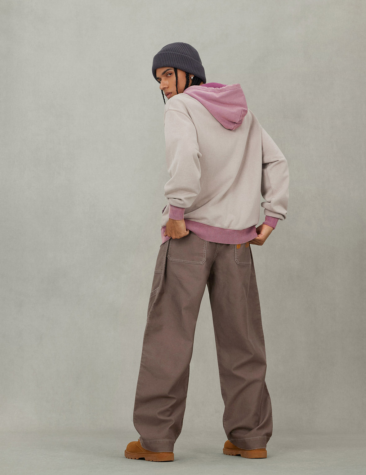 Hand-Painted Seagull Print Relax Fit Flight Pants - 6