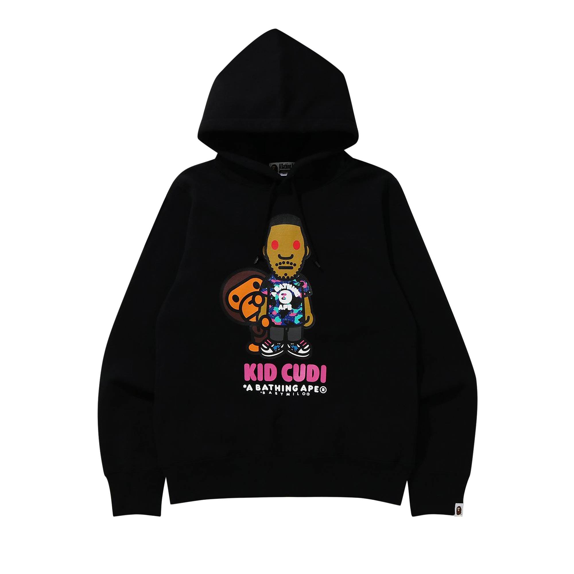 BAPE x Kid Cudi Baby Milo Pullover Hoodie 'Black' - 1