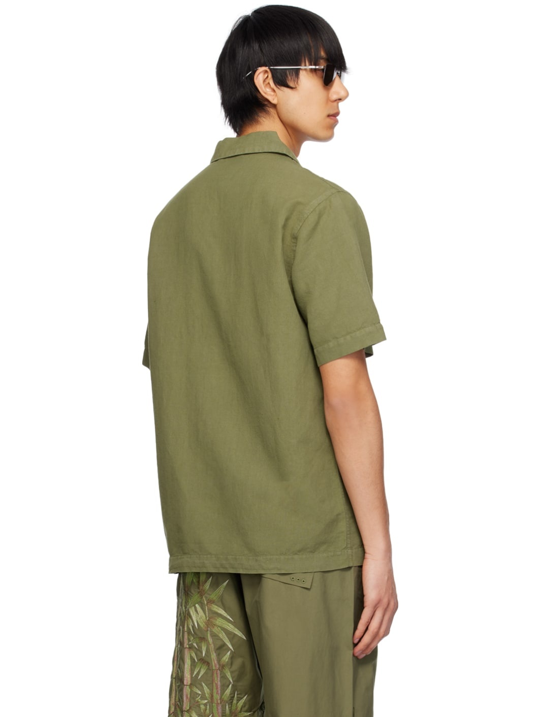Khaki Embroidered Shirt - 3