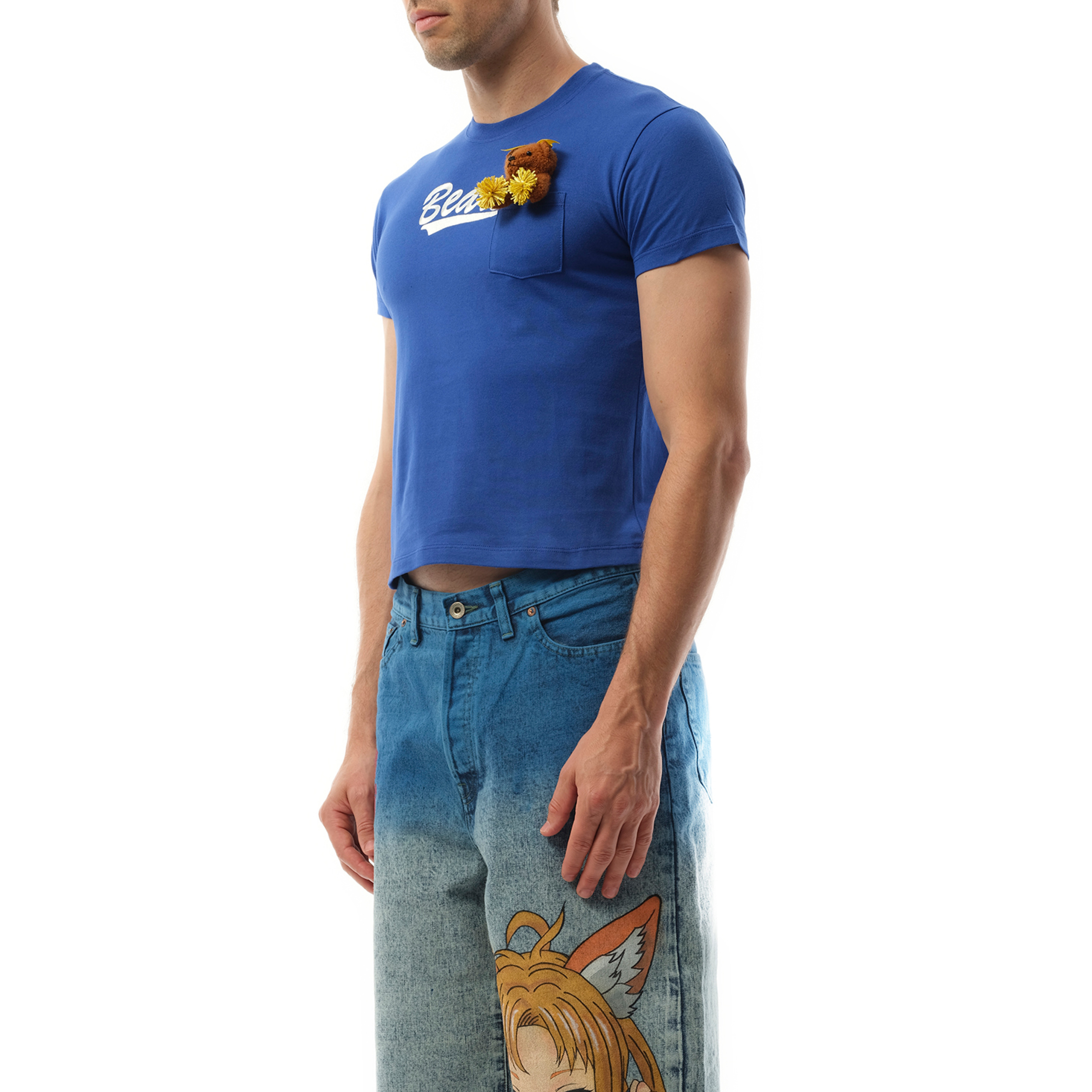 Cheerleading Bear T-Shirt in Blue - 5