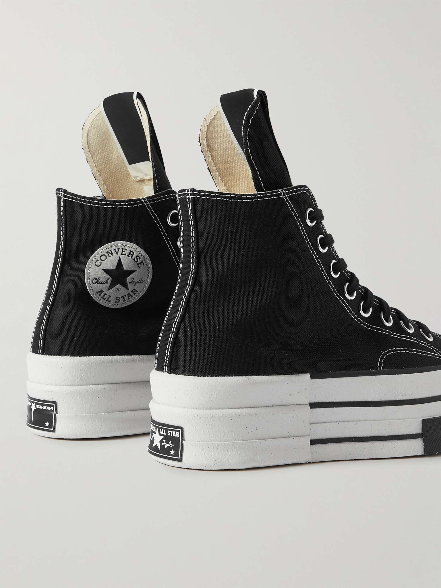 + Converse DRKSHDW DBL DRKSTAR Chuck 70 Canvas High-Top Sneakers - 5