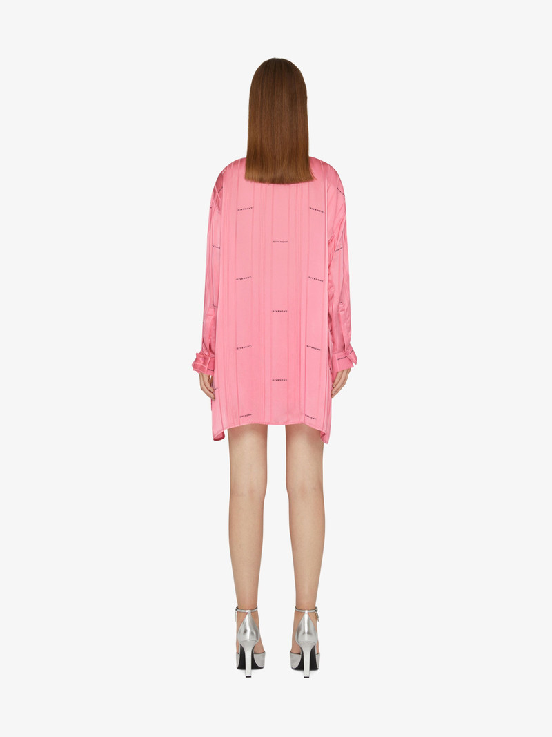 SATIN OVERSIZED SHIRT IN GIVENCHY JACQUARD 4