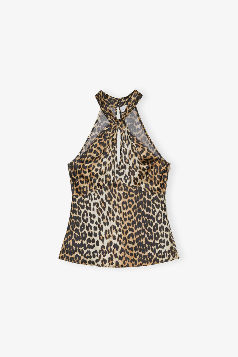 LEOPARD PRINT SATIN TOP 1