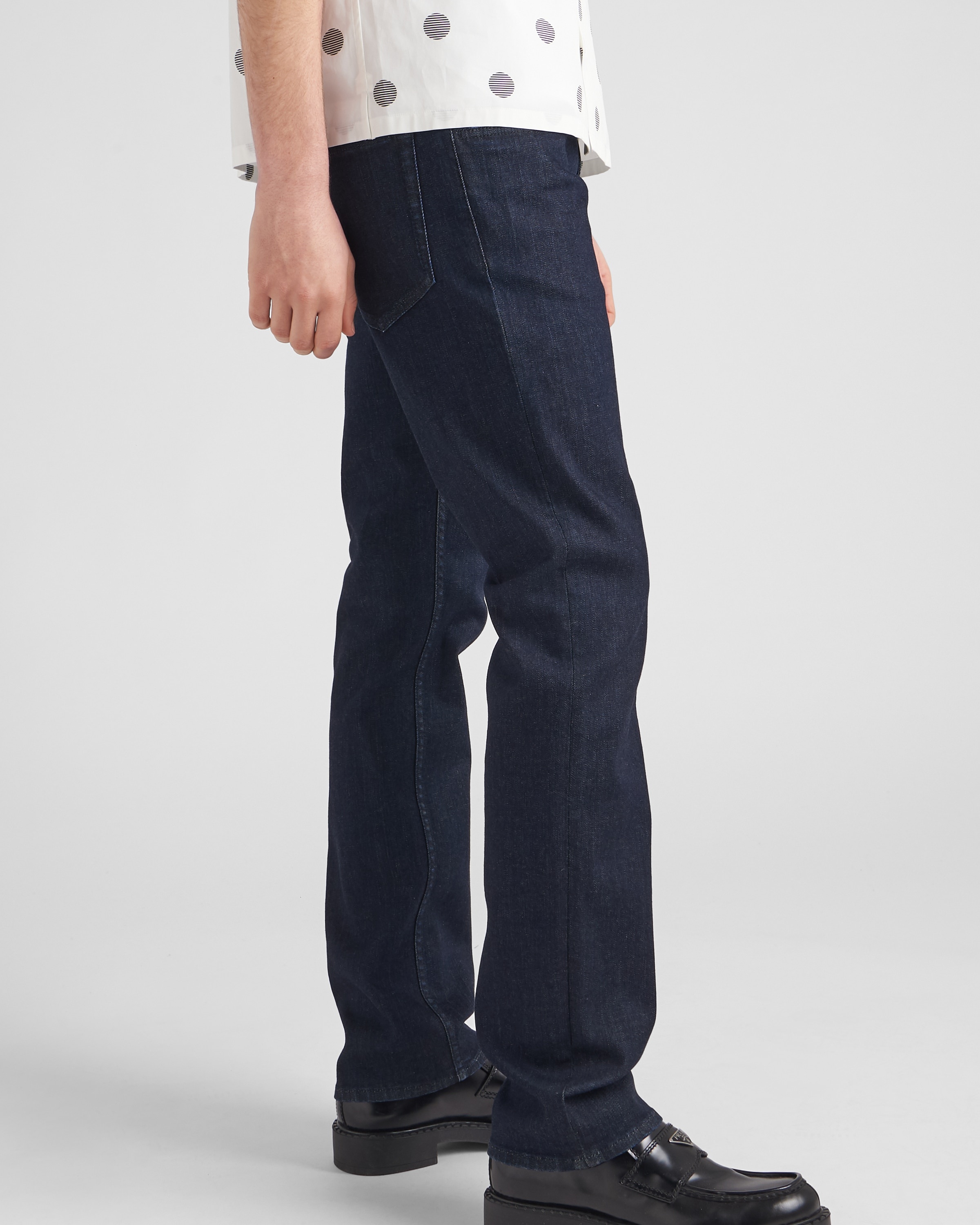 Five-pocket stretch-denim trousers - 3