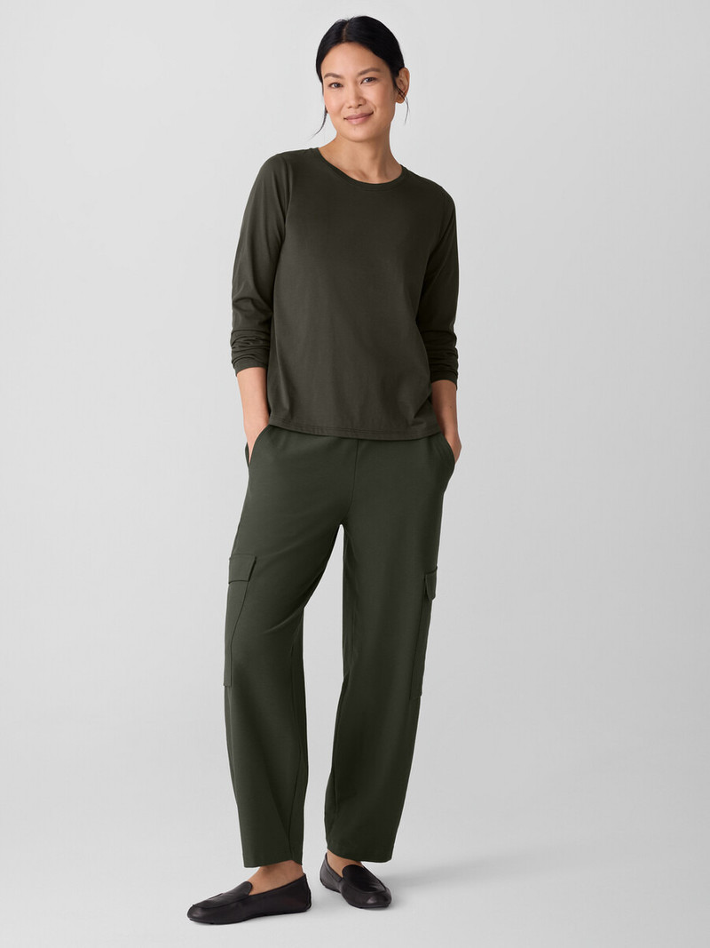 EILEEN FISHER Organic Pima Cotton Jersey Long-Sleeve Tee outlook