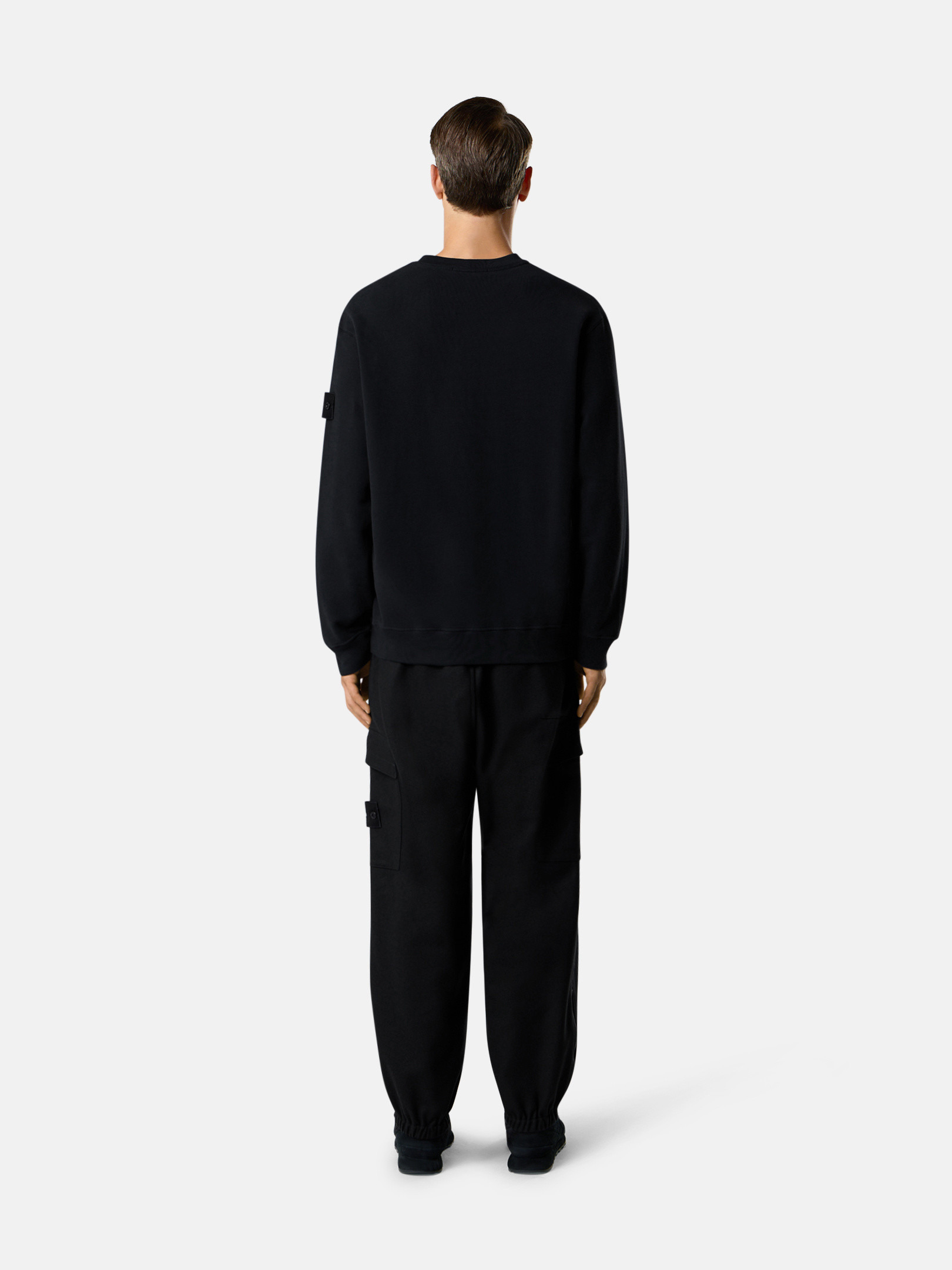 6100069 STRETCH COTTON FLEECE_STONE ISLAND GHOST - 5