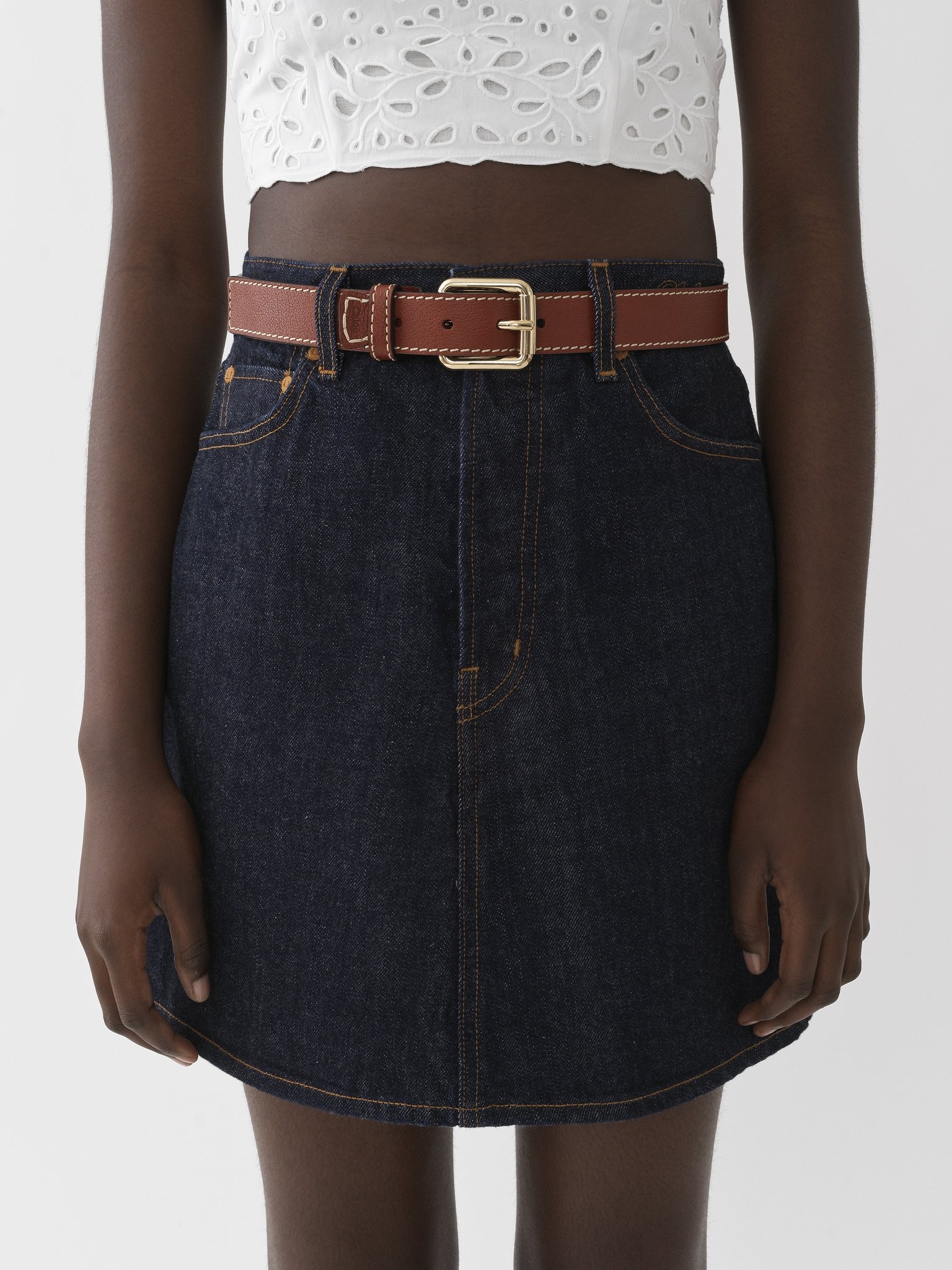 DENIM MINI SKIRT - 5