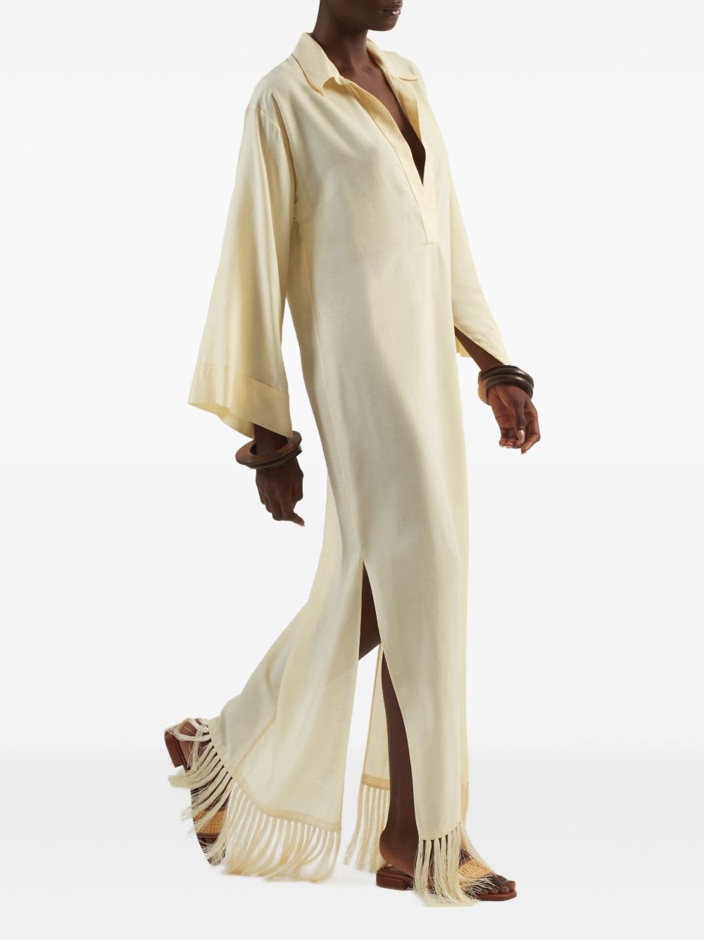 Bordighera fringe-trimmed maxi dress - 3