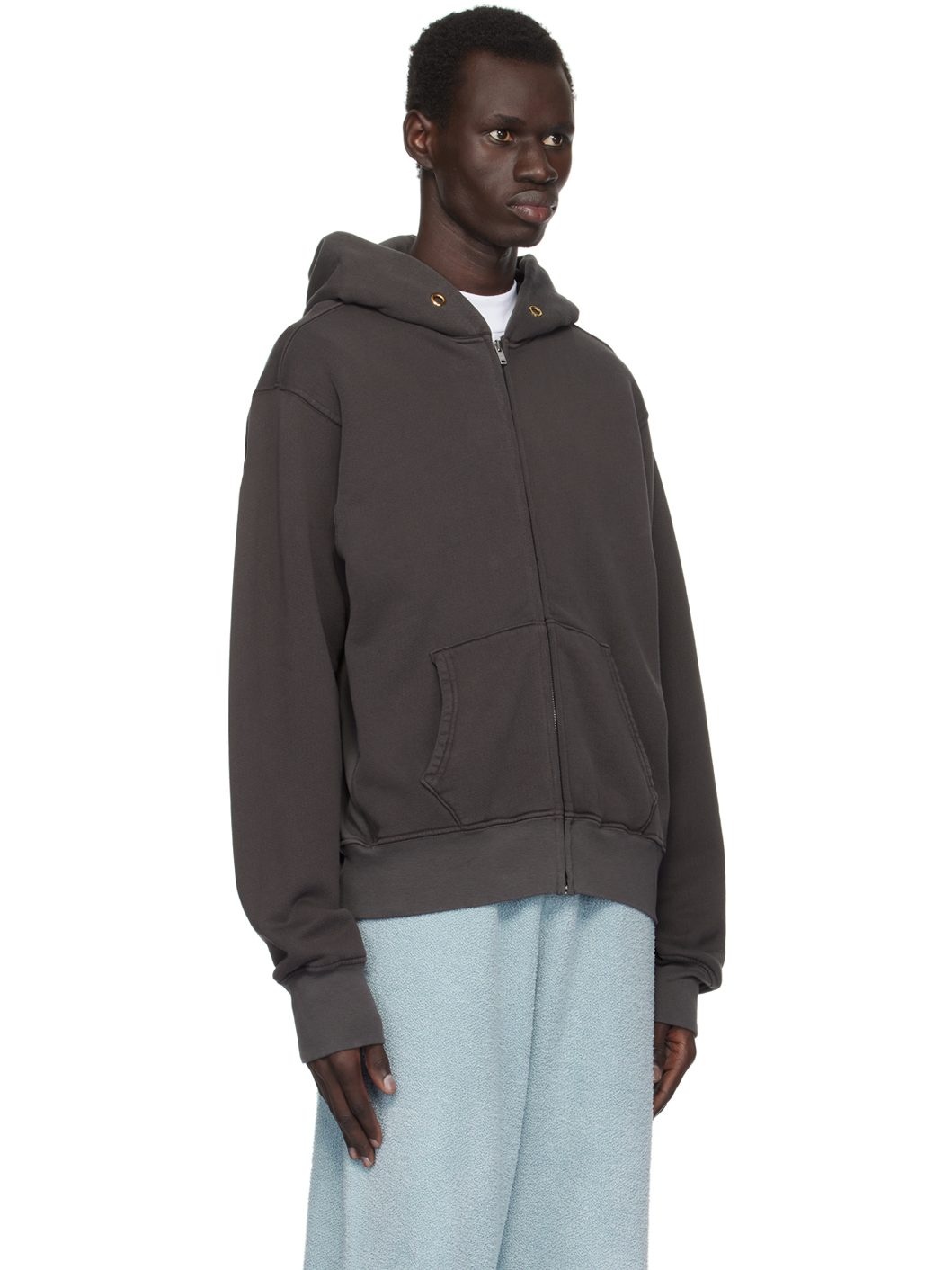 Black Heavyweight Zip Hoodie - 2