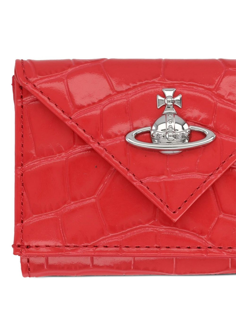 Vivienne Westwood croc-effect orb wallet outlook