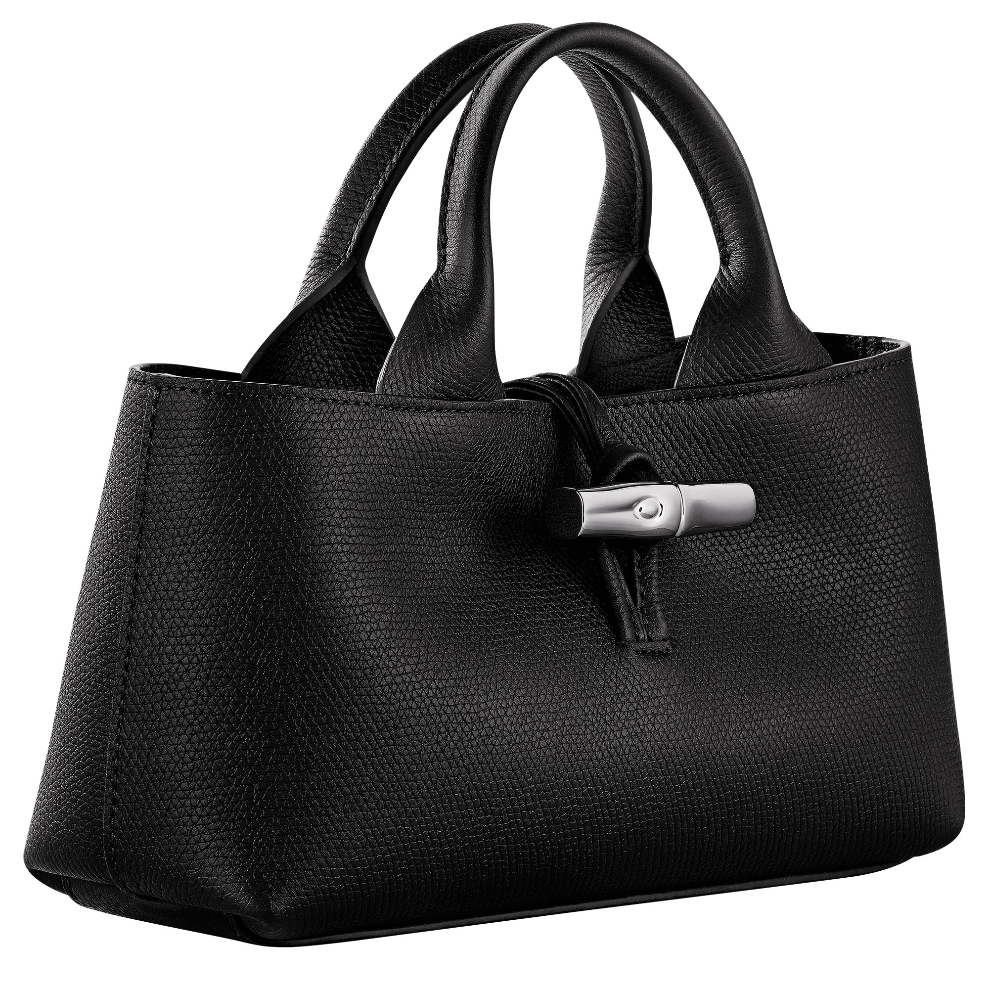 Le Roseau S Handbag Black - Leather - 3