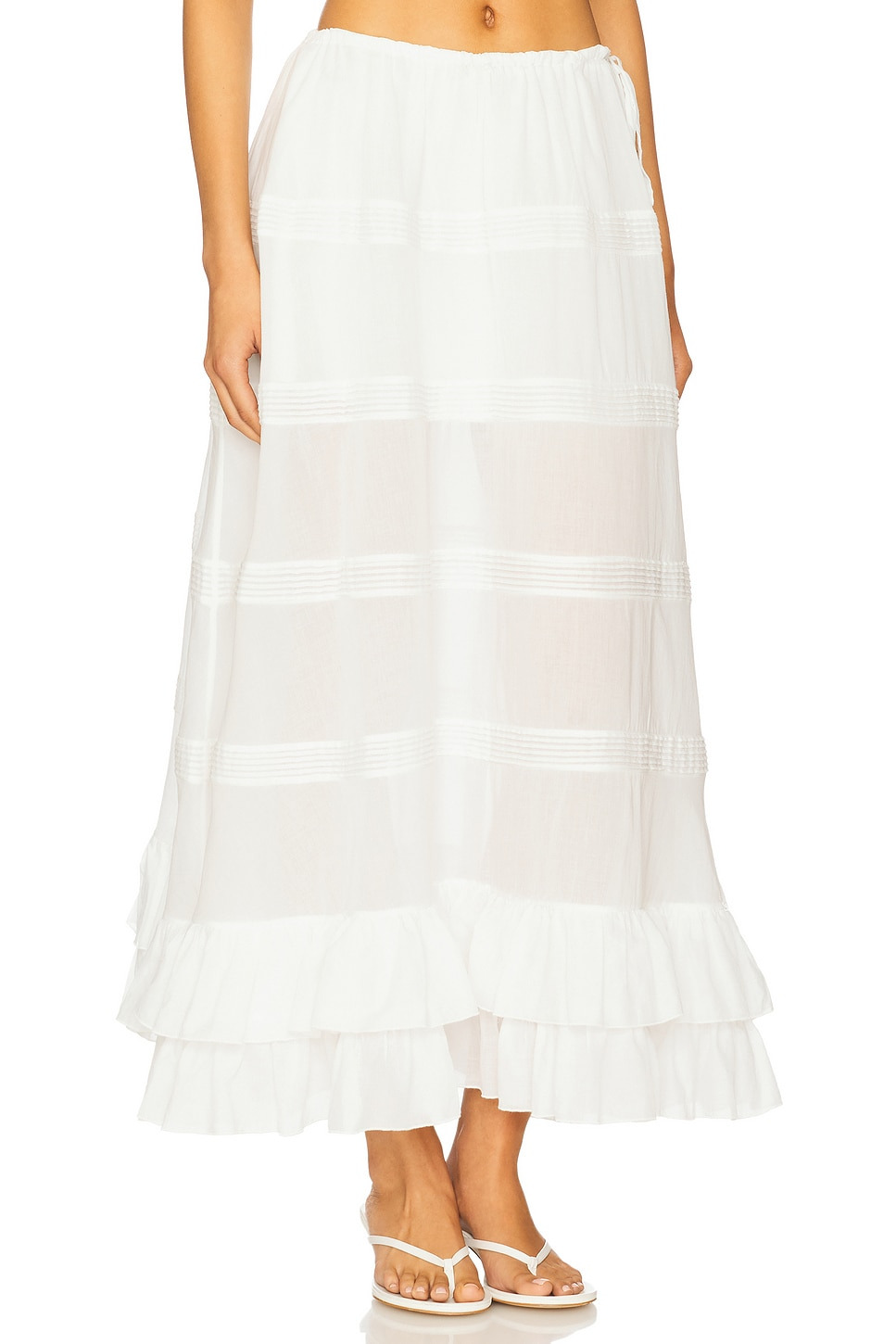 Mirage Bustle Skirt in Ivory - 2