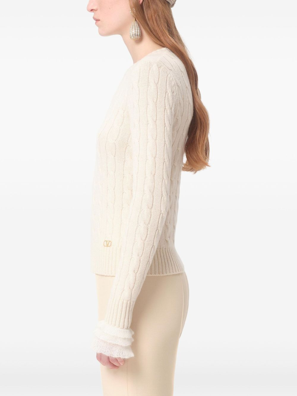 ruffled cuff-detailing jumper - 5