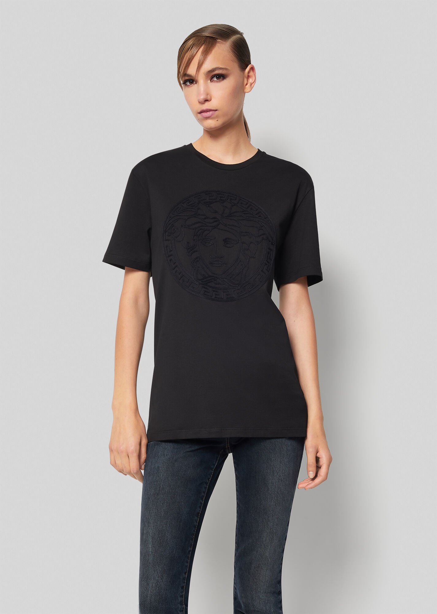 Medusa Embroidered T-Shirt - 2