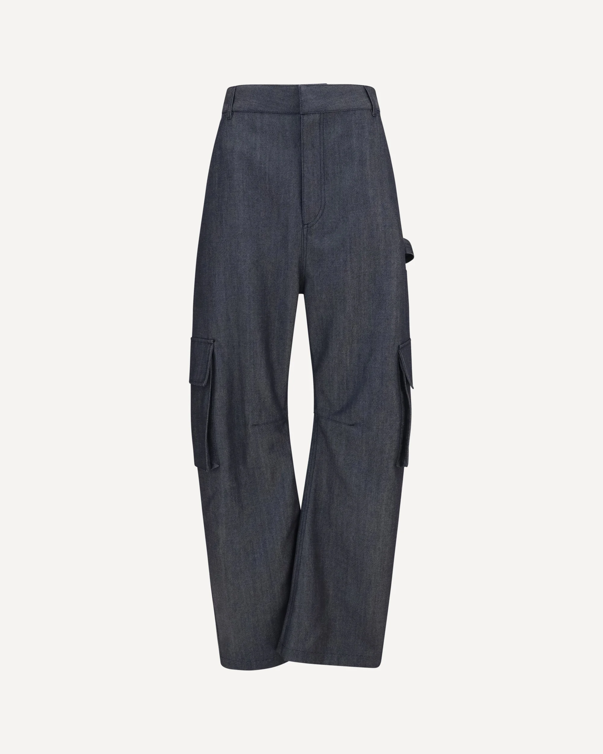 Denim print cargo Pants - 1