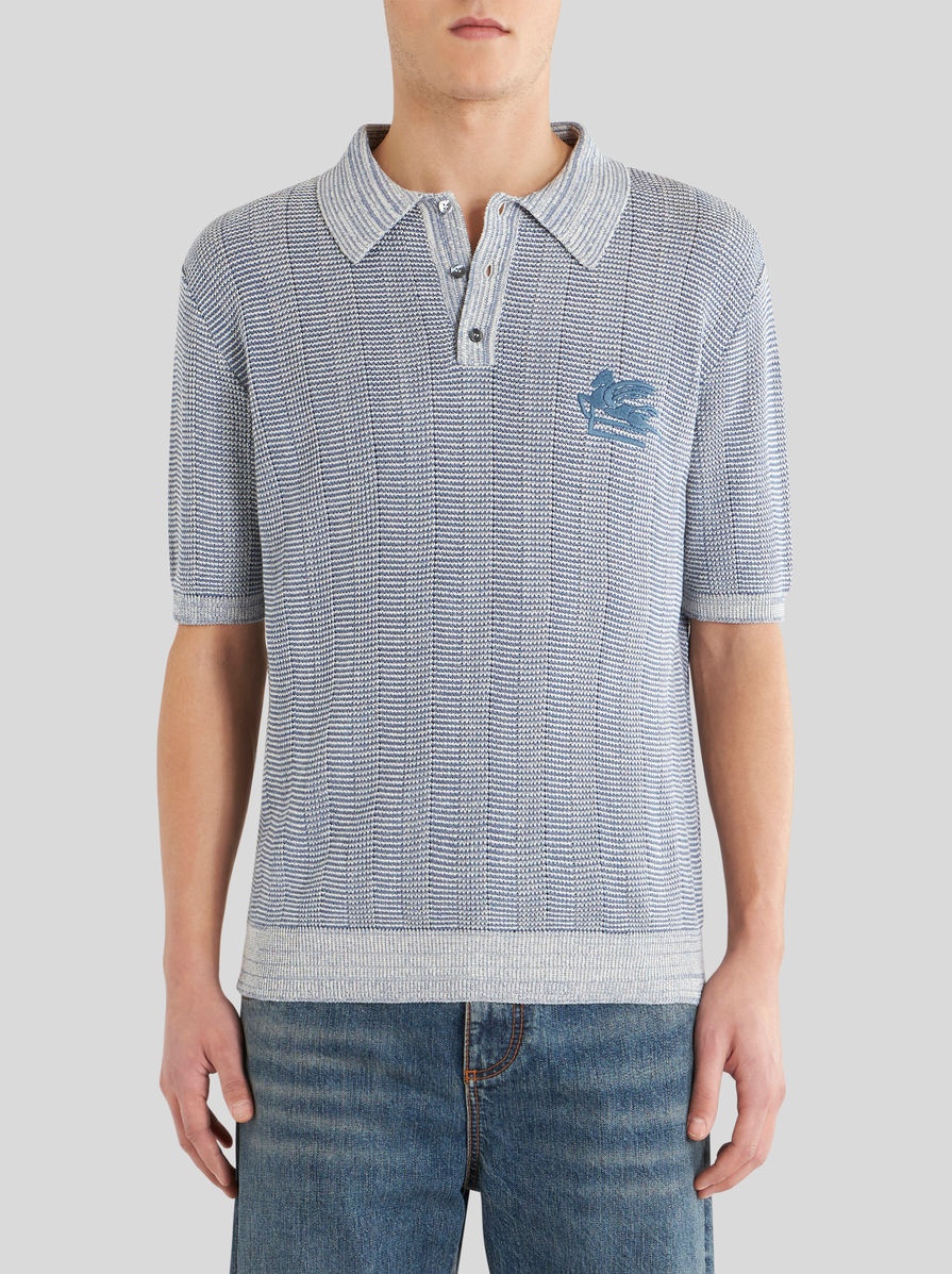 KNITTED POLO SHIRT WITH LOGO - 2