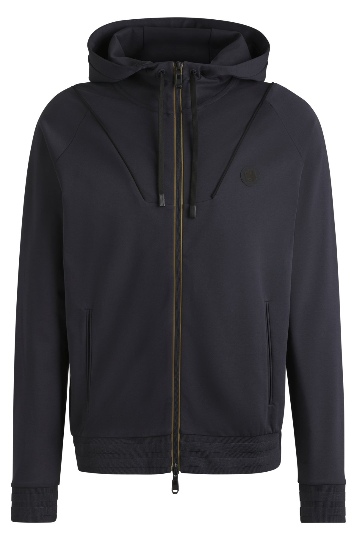 ZIP-UP HOODIE WITH DOUBLE B MONOGRAM - 1