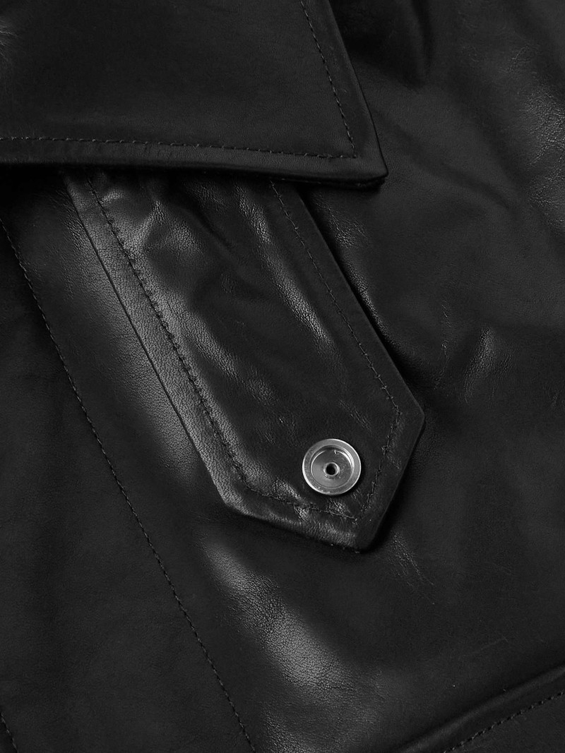 Cache Cropped Leather Jacket 5
