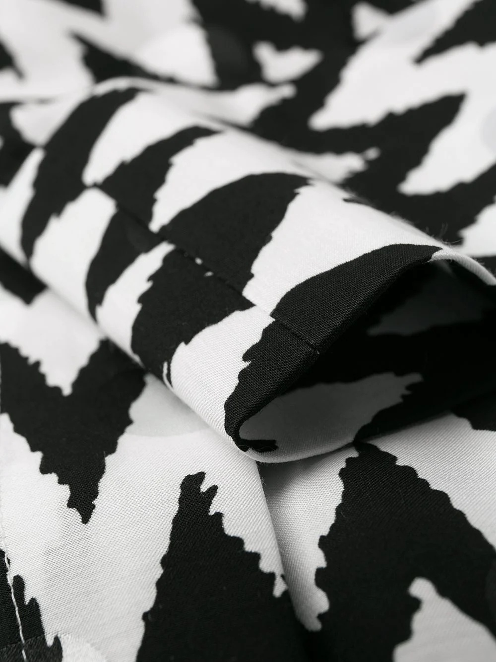 printed pussy bow blouse - 8