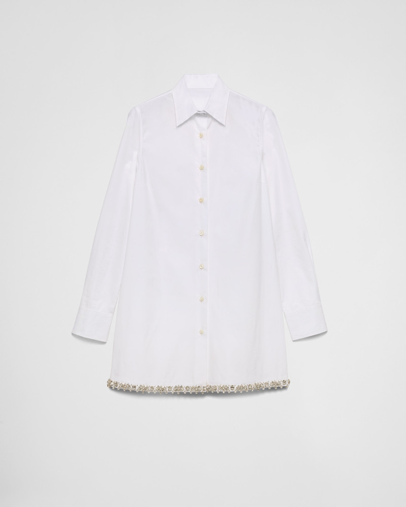 Embroidered poplin shirt 1