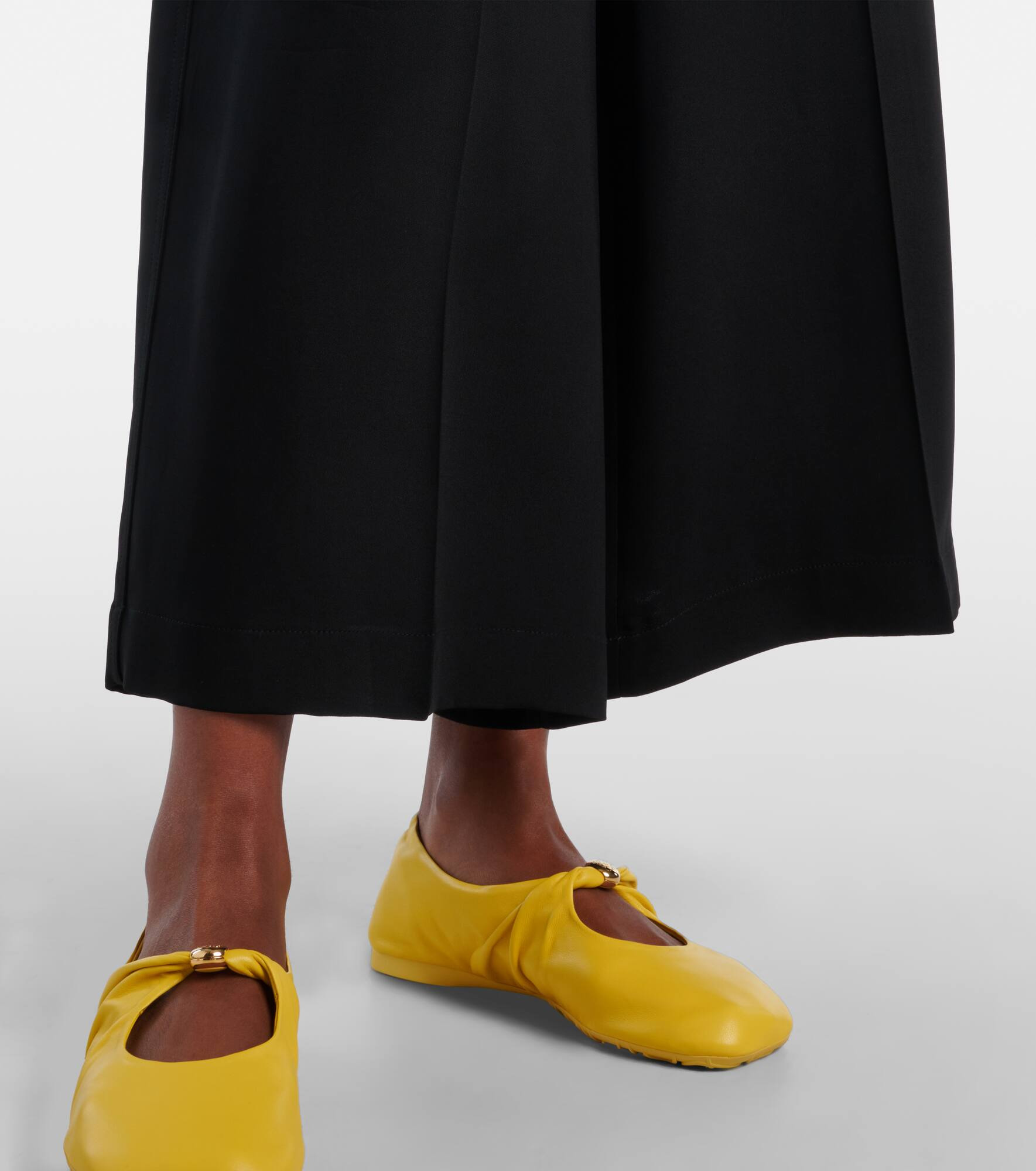 Cropped cady wide-leg pants - 5