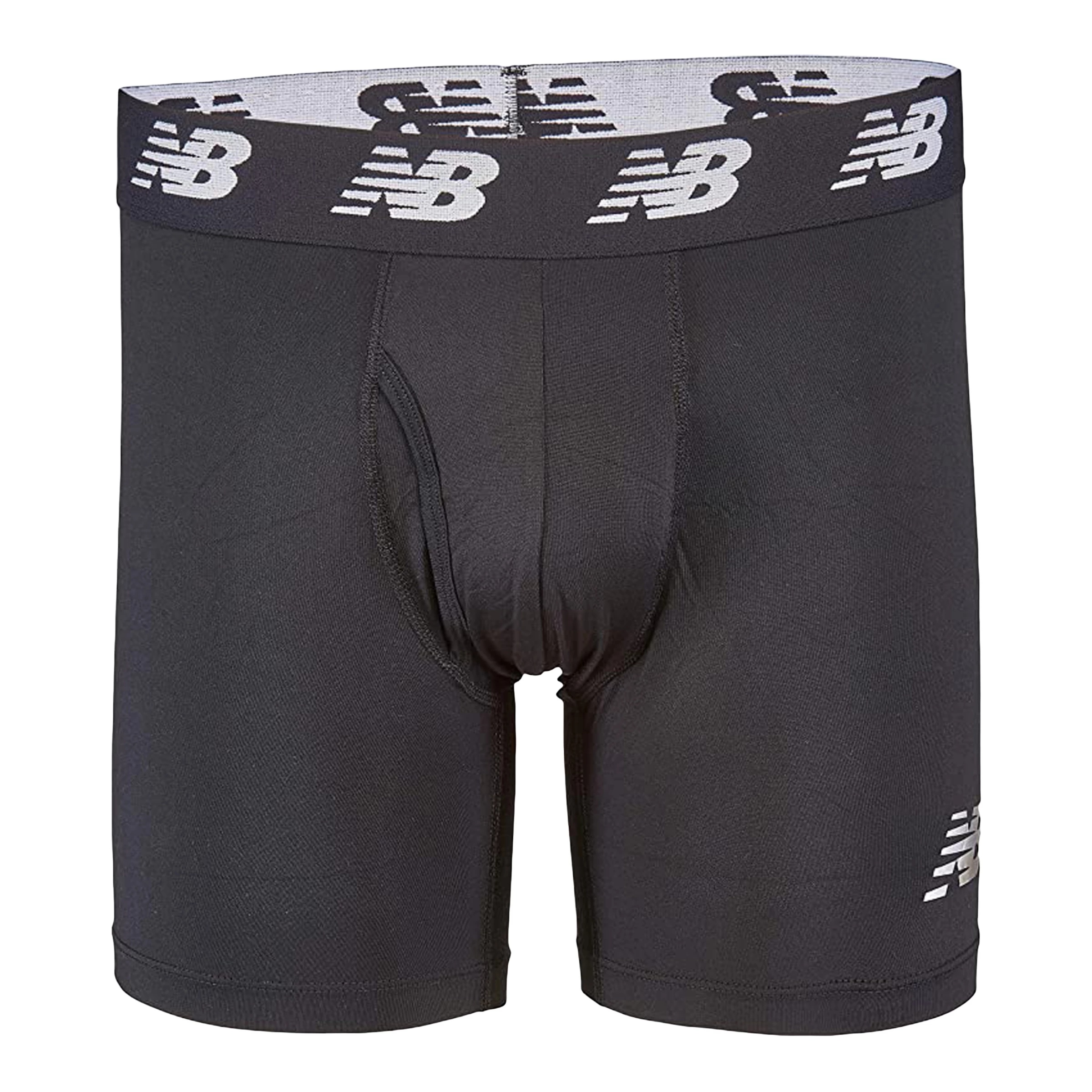 Mens Premium 6 Inch Boxer Brief with Fly 3 Pack - 2