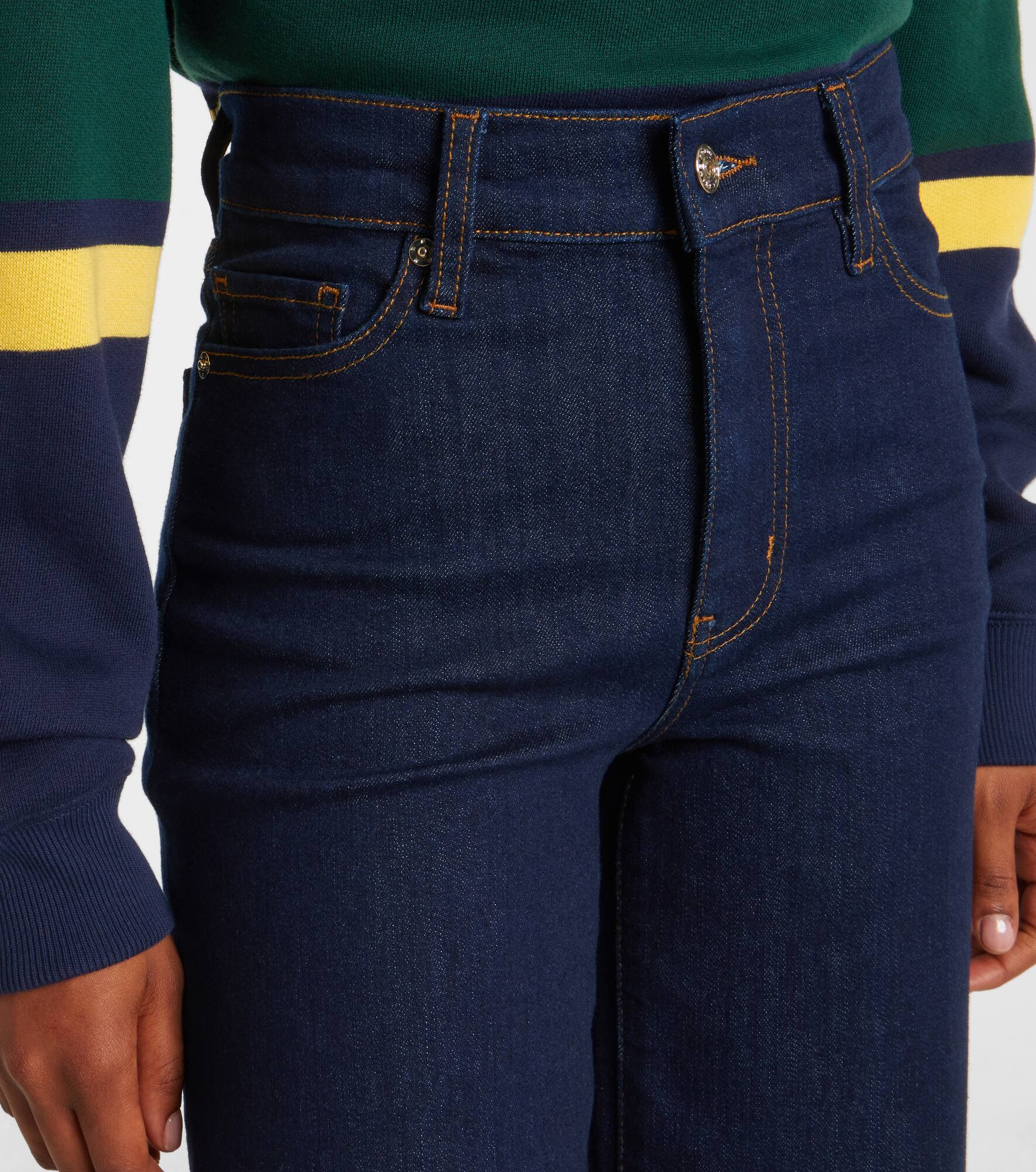 Le Slim Palazzo Crop wide-leg jeans - 4