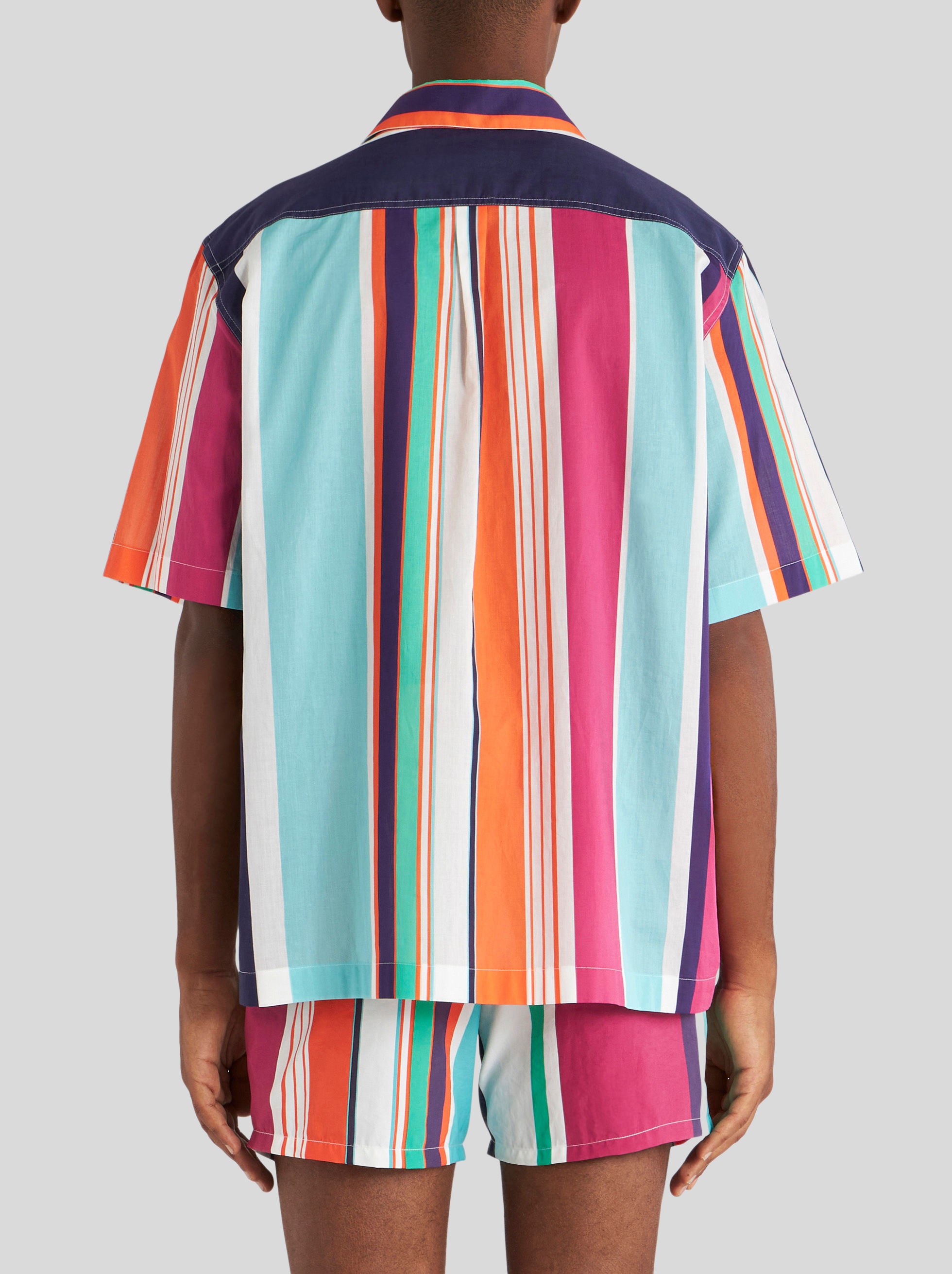 SHORT-SLEEVED STRIPED SHIRT - 5