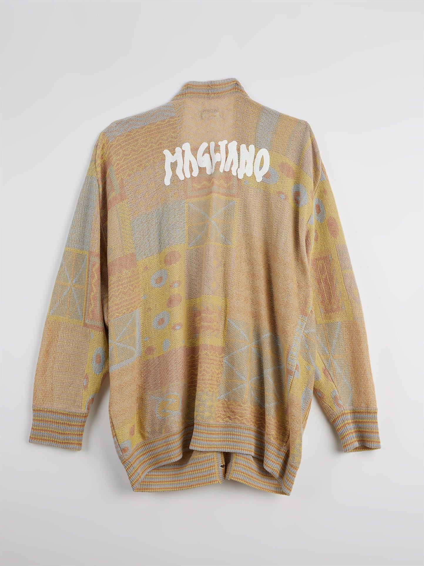 Grampa Jacquard Cardigan Light Combo - 7