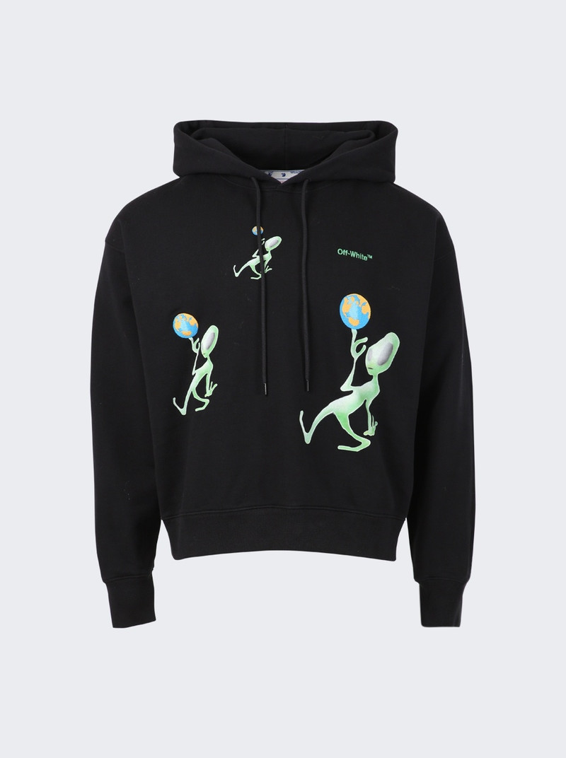 Alien Arrow Skate Hoodie Black And Green - 1